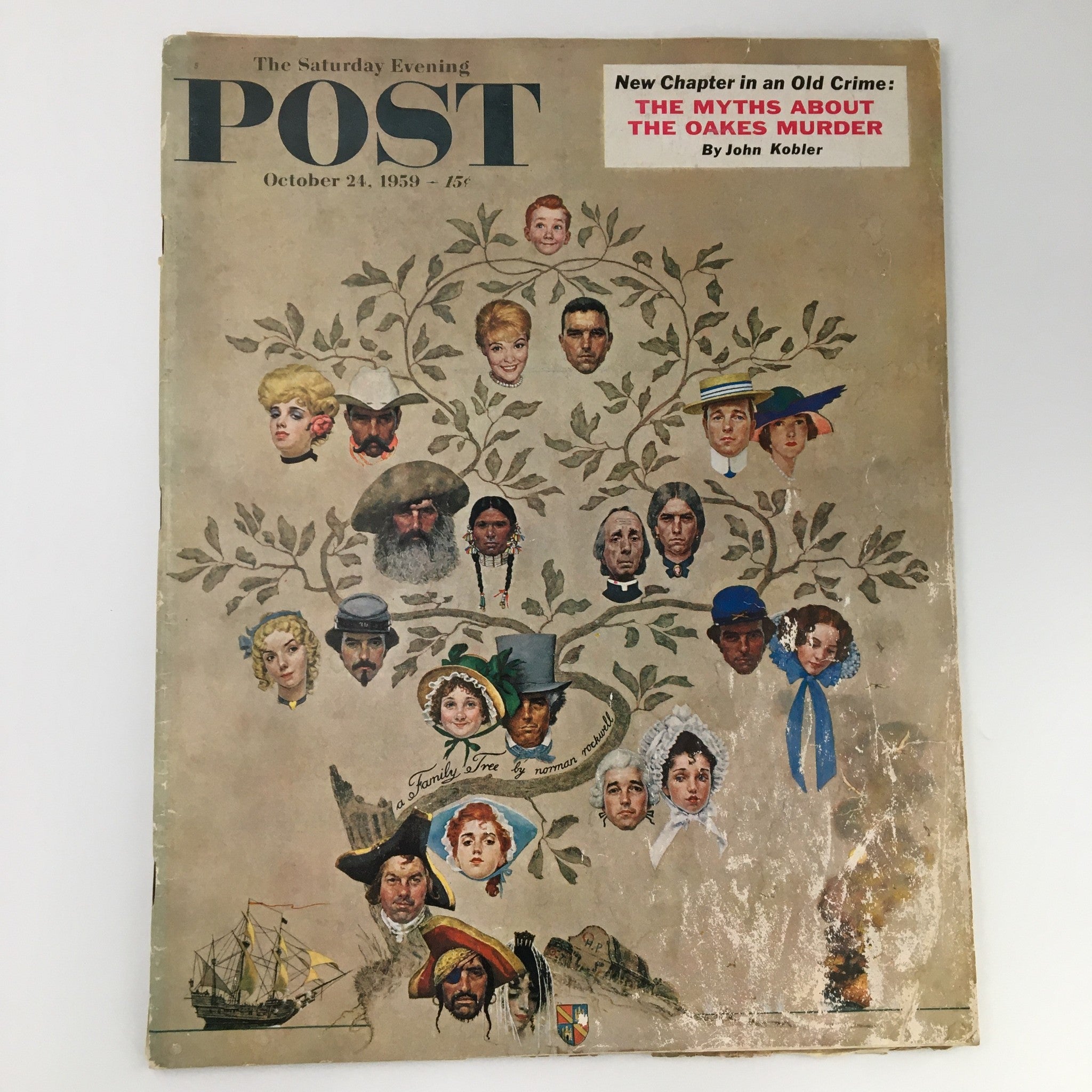 The Saturday Evening Post October 24 1959 The Oakes Murder Feature, Newsstand