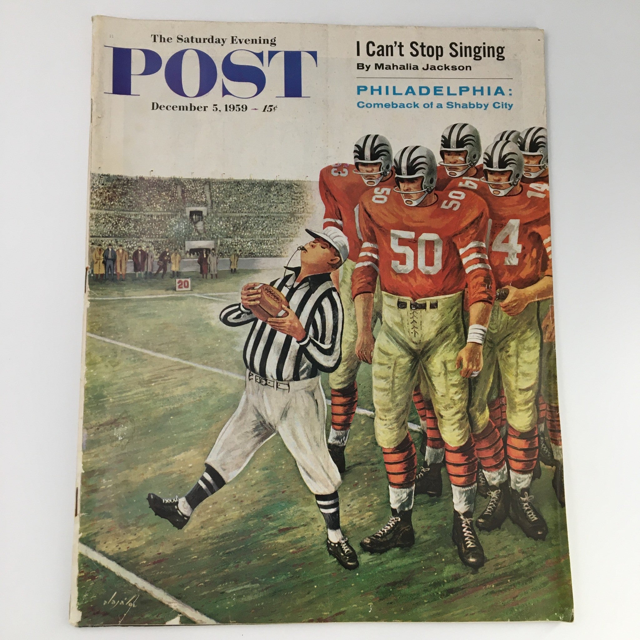 The Saturday Evening Post December 5 1959 Philadelphia Eagles Cover, Newsstand