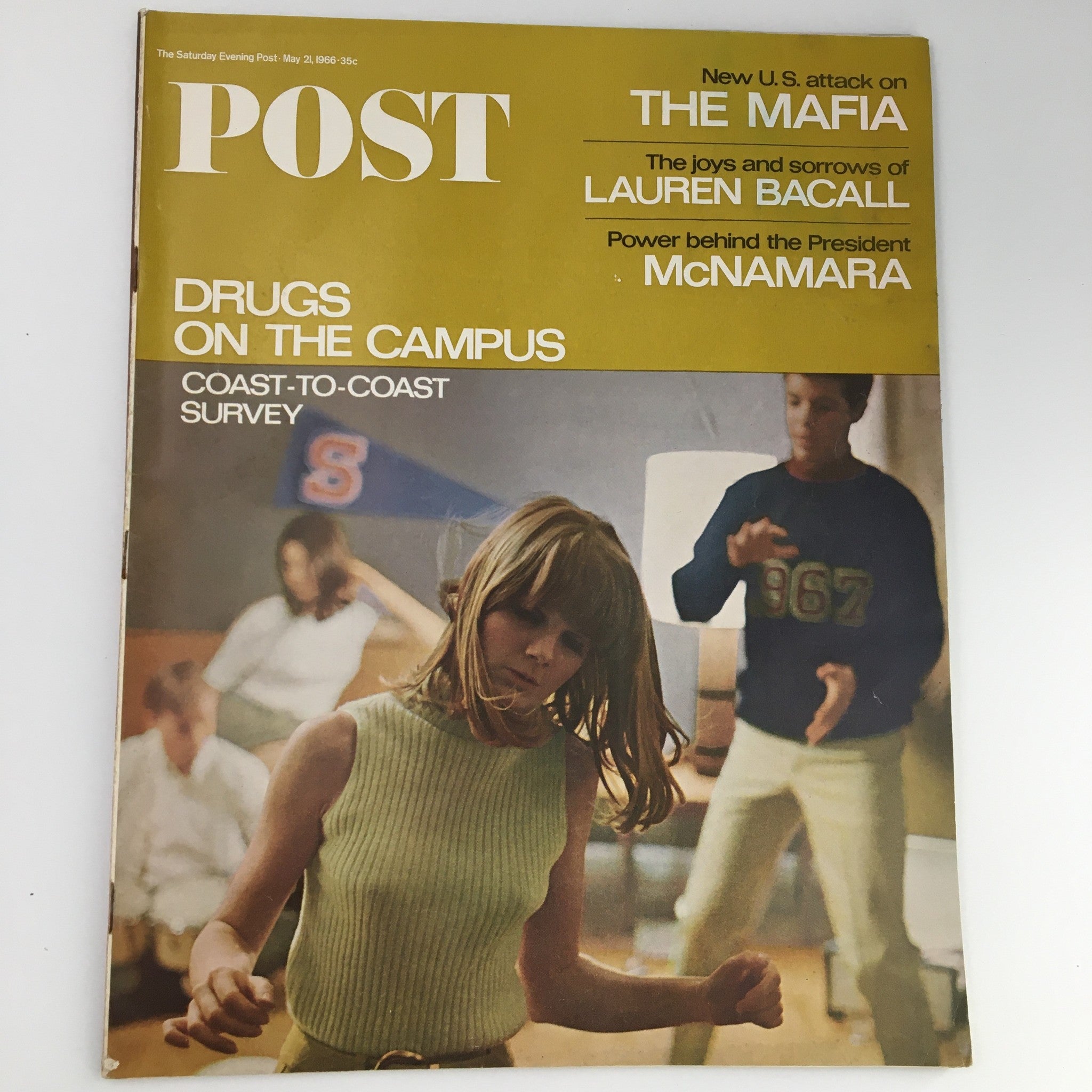 The Saturday Evening Post May 21 1966 Lauren Bacall, McNamara Feature Newsstand