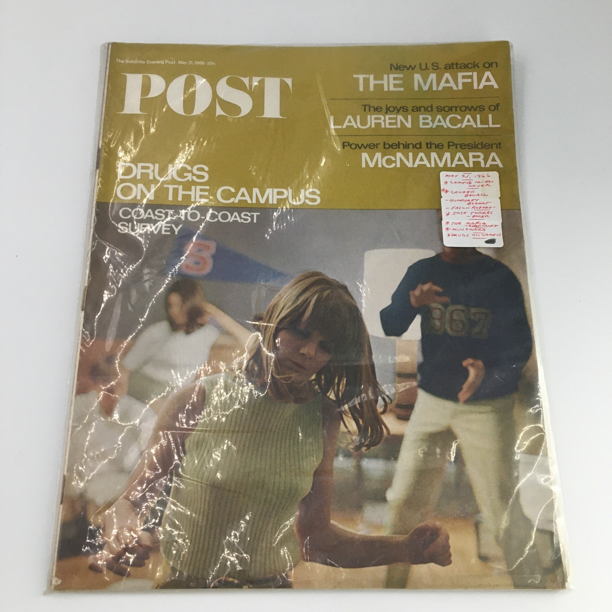 The Saturday Evening Post May 21 1966 Lauren Bacall, McNamara Feature Newsstand