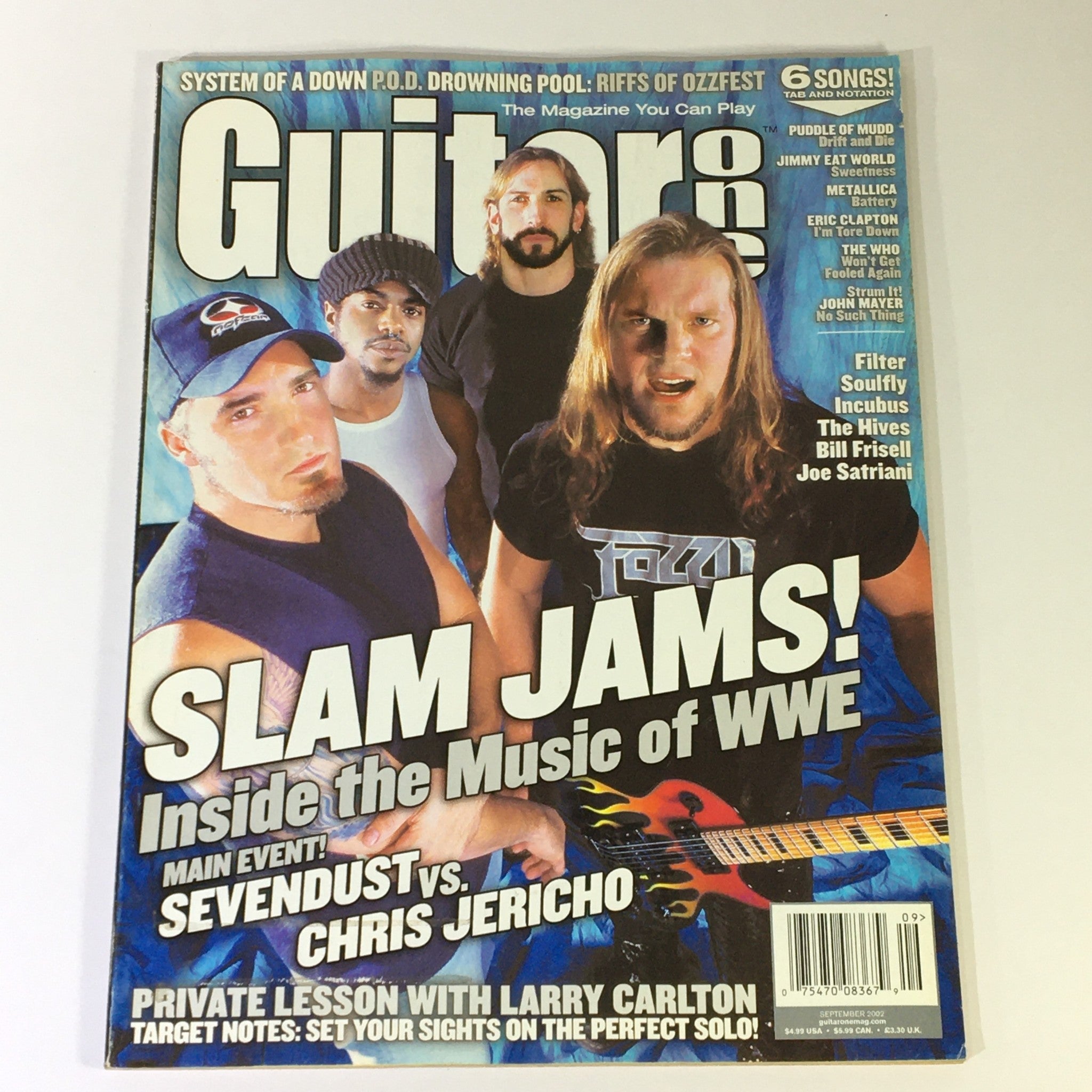 Guitar One Magazine September 2002 - Filter, Larry Carlton & Chris Jericho