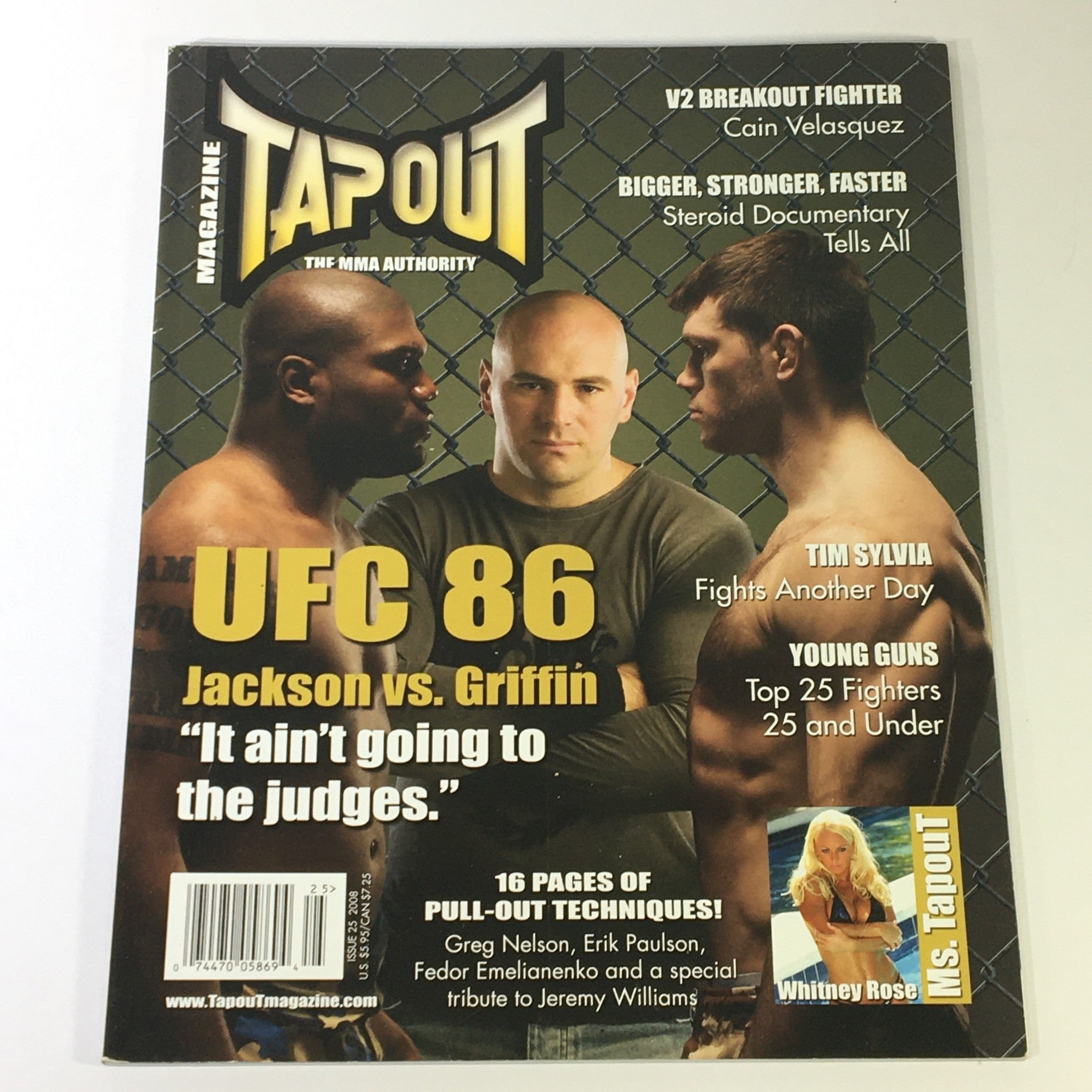 Tapout MMA Magazine #25 2008 - Forrest Griffin vs Quinton Jackson / Whitney Rose