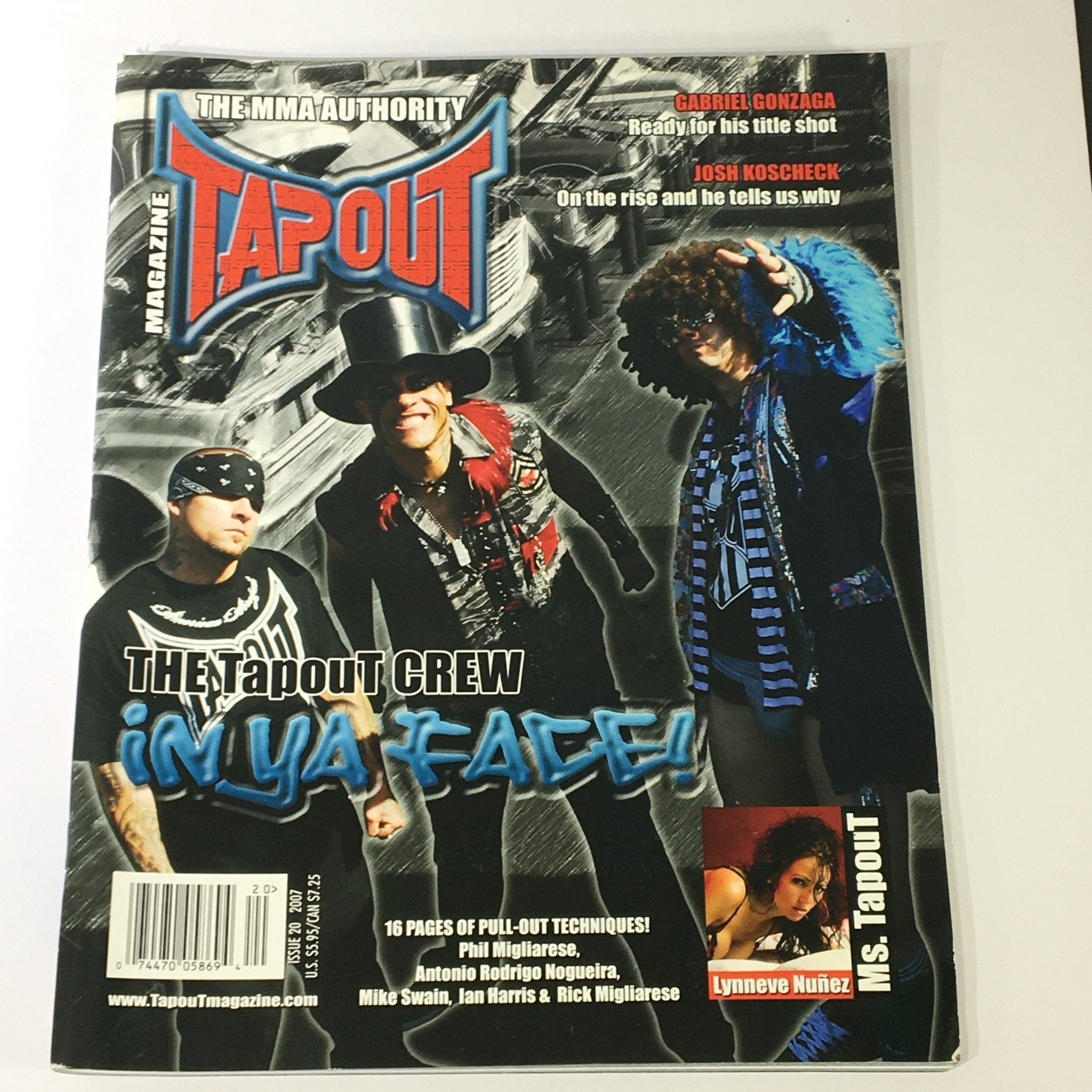 Tapout MMA Magazine #20 2007 - Gabriel Gonzaga, Josh Koscheck & Lynneve Nuñez