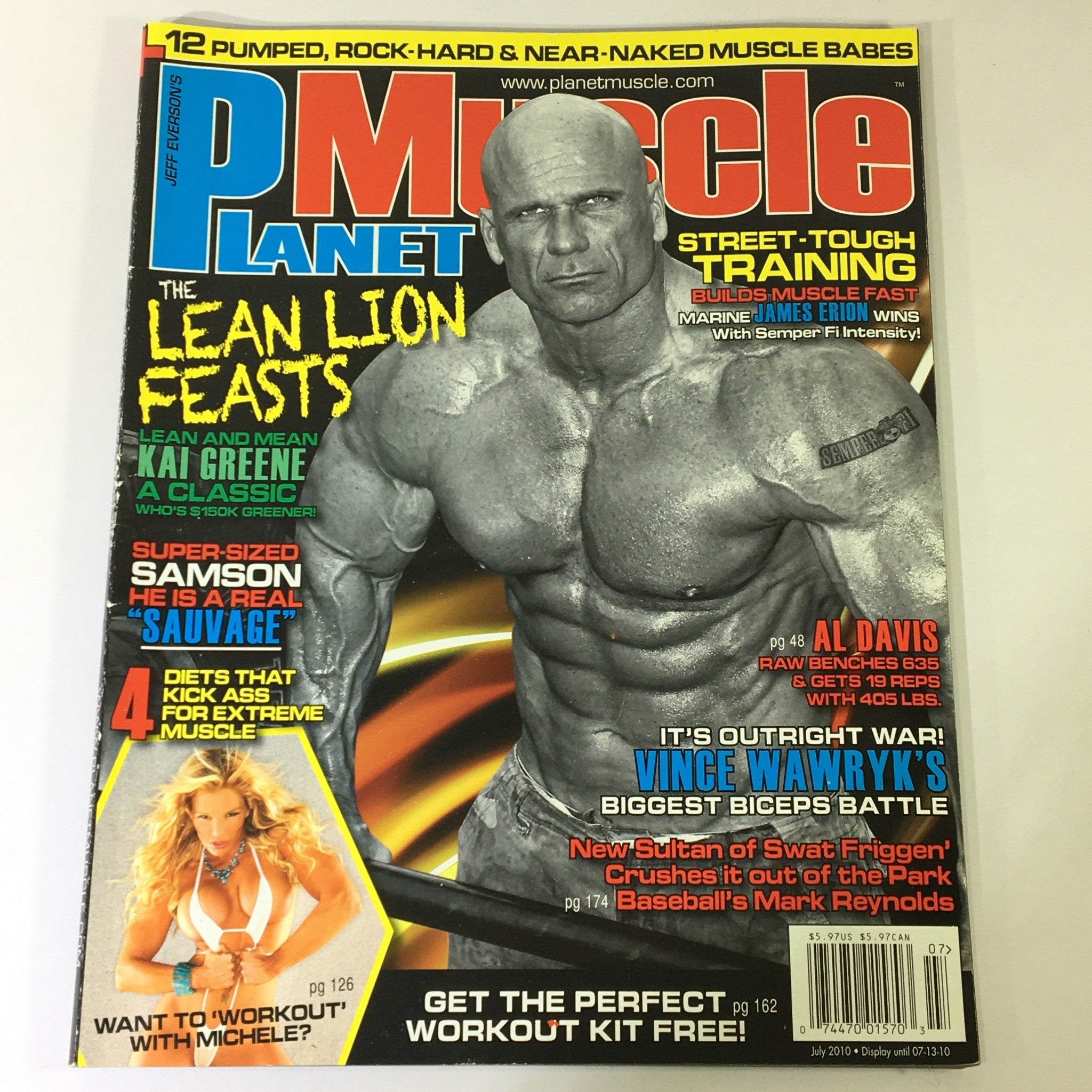 Planet Muscle Magazine July 2010 - Kai Greene / Vince Wawryk / Mark Reynolds