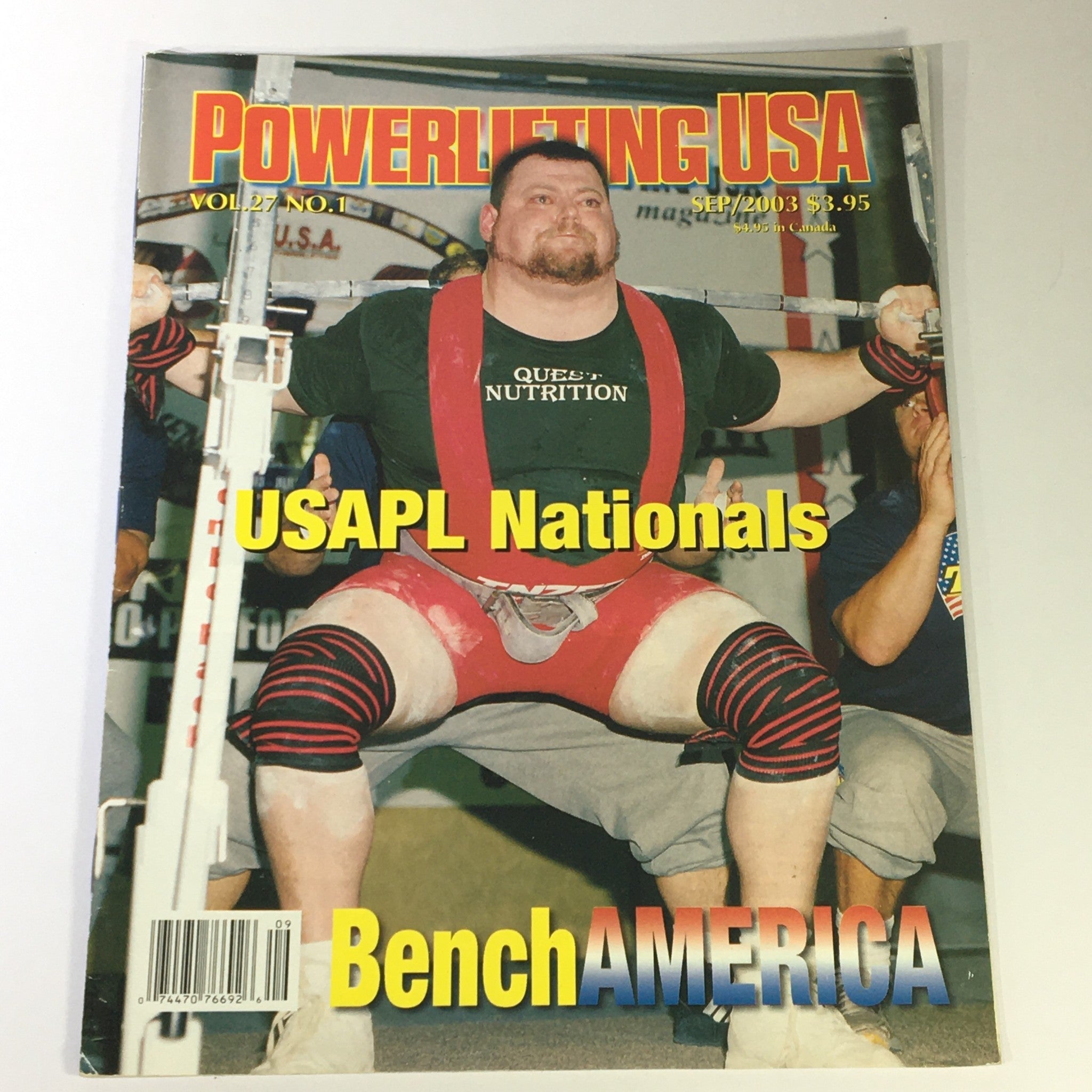 Powerlifting USA September 2003 Vol 27 #1 - Mike Lambert, Doug Daniels & Ken S.