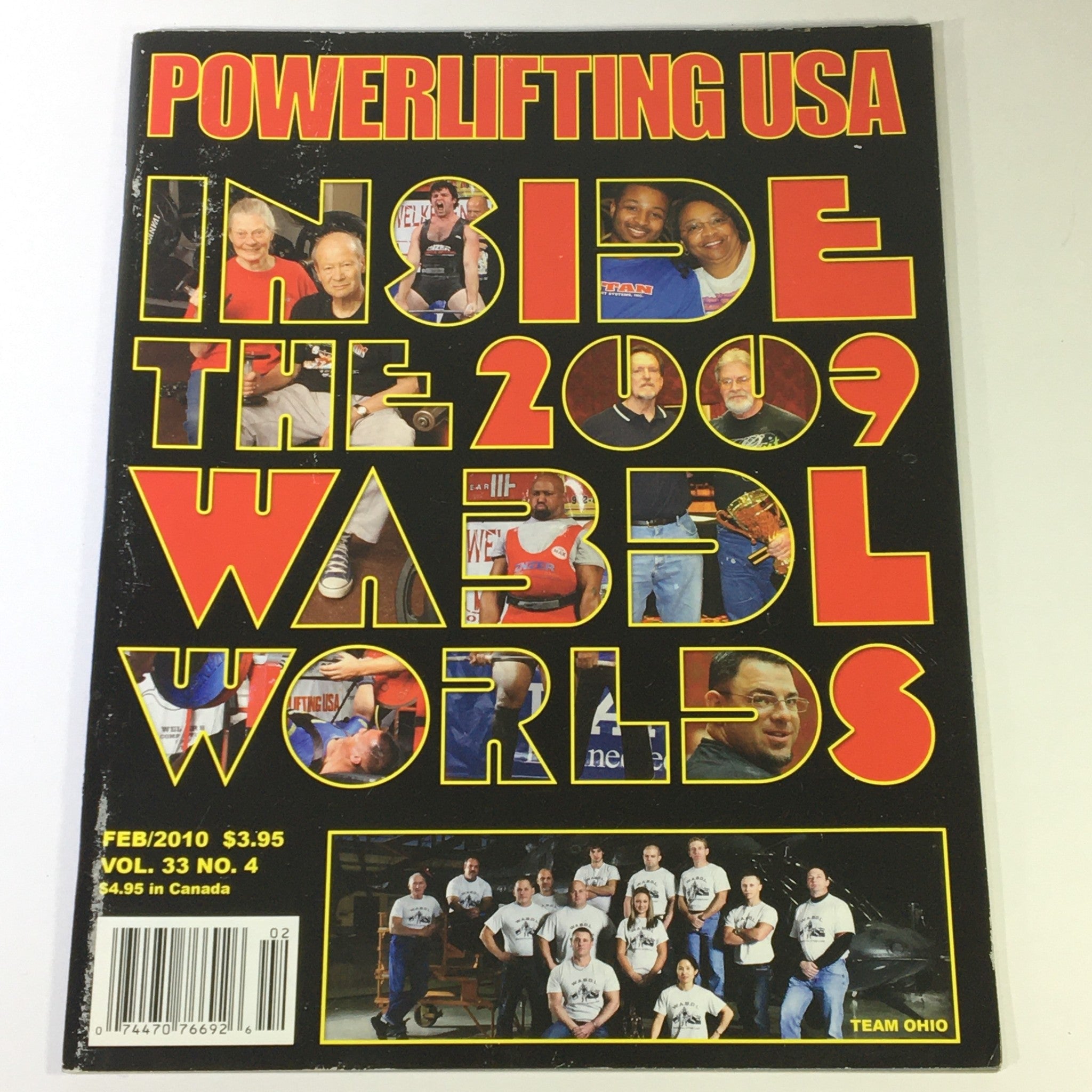 Powerlifting USA February 2010 Vol 33 #4 - Melicent, Arthur Whinston & Ben Rice