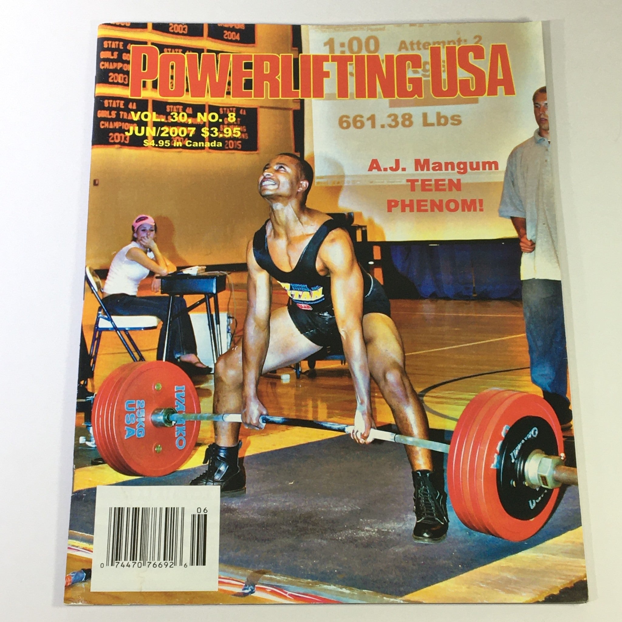 Powerlifting USA June 2007 Vol 30 #8 - A.J. Magnum at WABDL Teenage Nationals