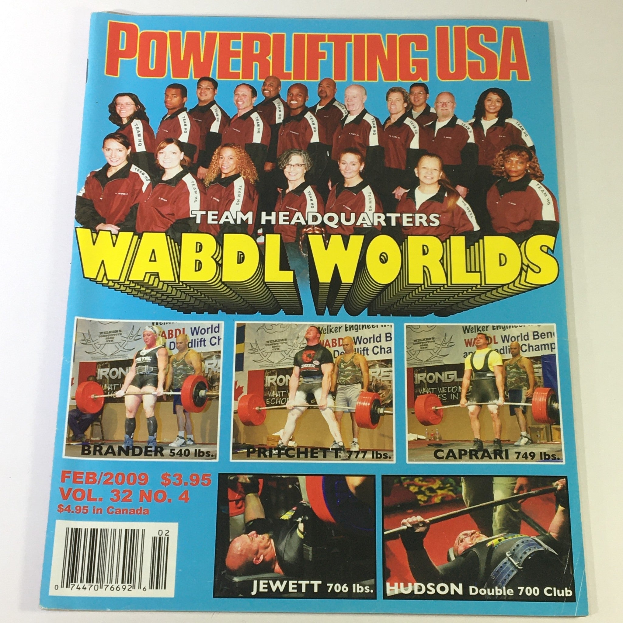 Powerlifting USA February 2009 Vol 32 #4 - Victoria Warshaw and Annie Bowman