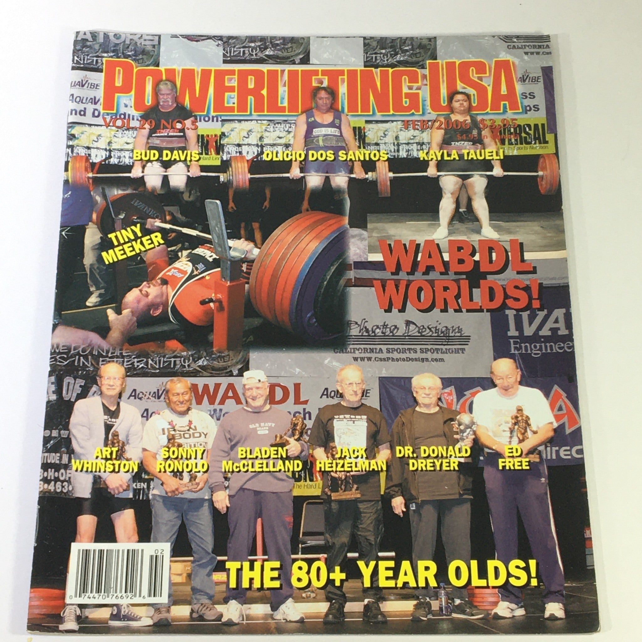 Powerlifting USA February 2006 Vol 29 #5 - WABDL World Champions Bud Davis