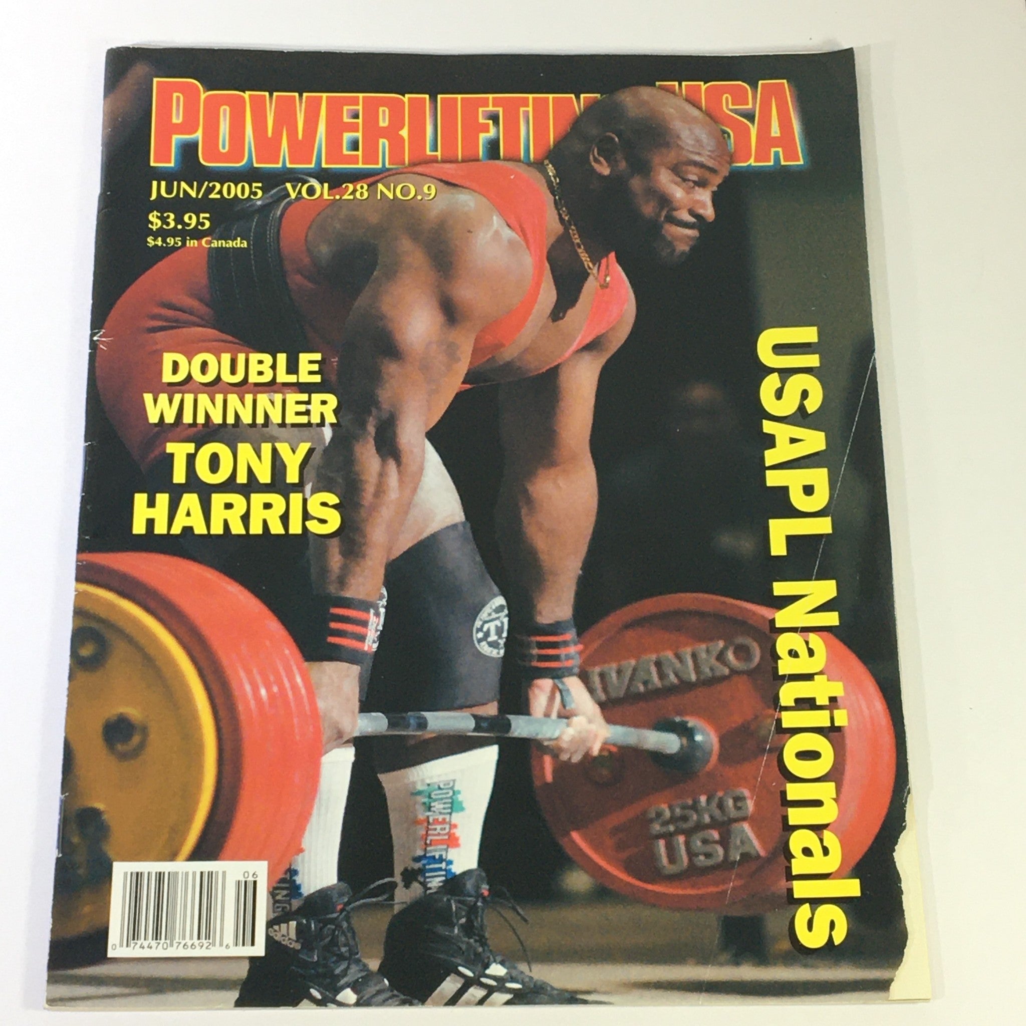 Powerlifting USA June 2005 Vol 28 #9 - Tony Harris at the USAPL National Masters