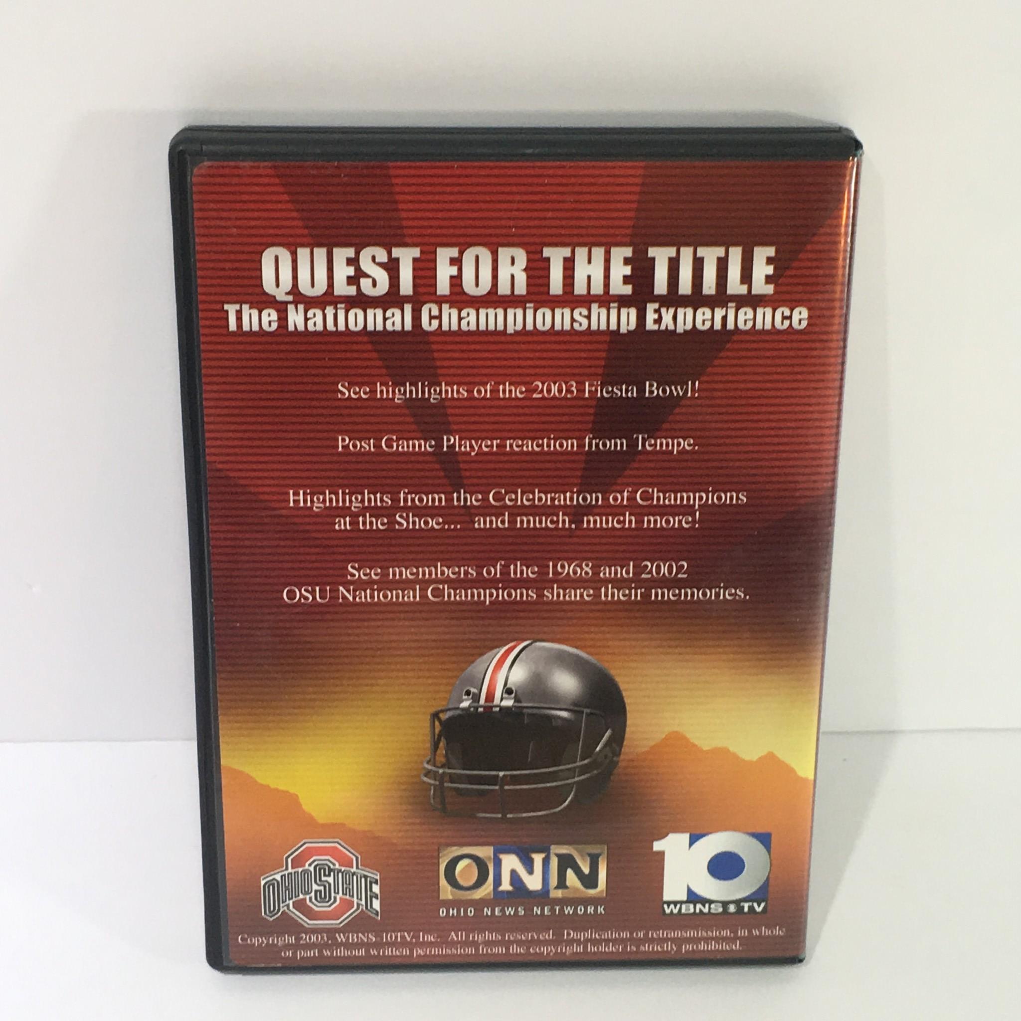 10 Quest For The Title The National Championship Experience DVD