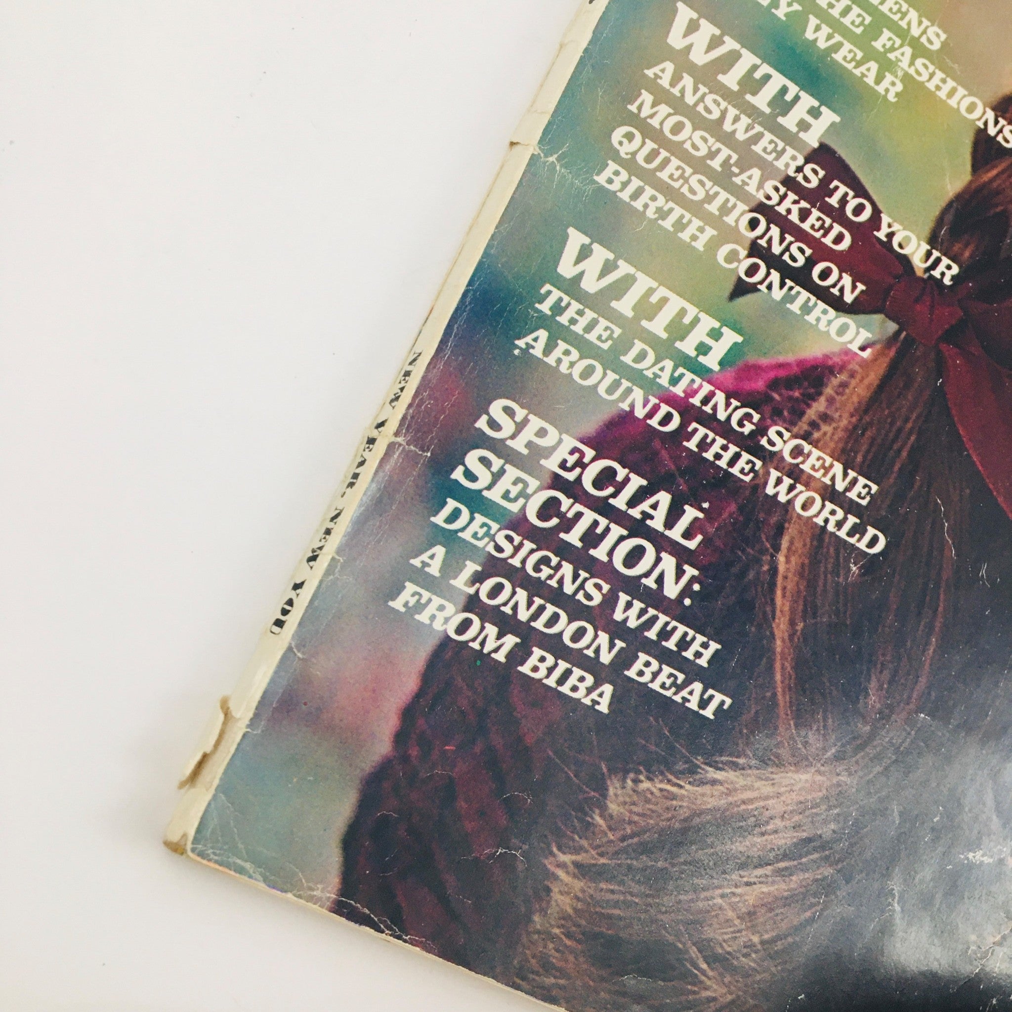 Spine of Seventeen Magazine January 1971, highlighting the magazine's nostalgic appeal.