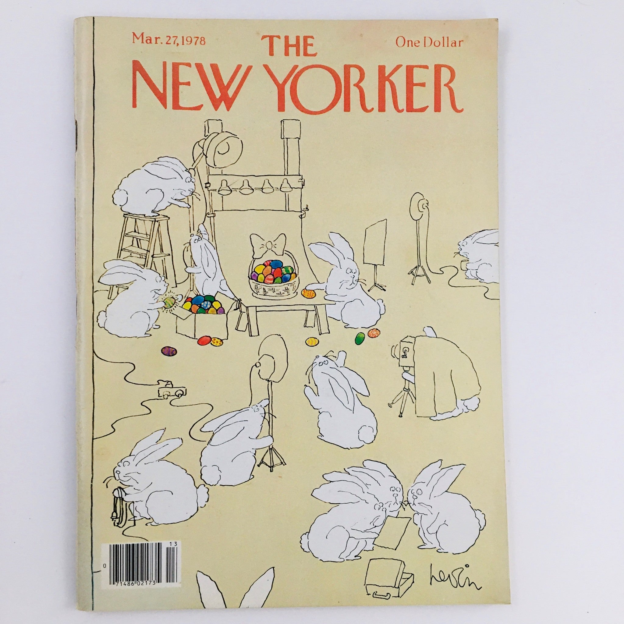 The New Yorker Magazine March 27 1978 Theme Cover by Arnie Levin No Label