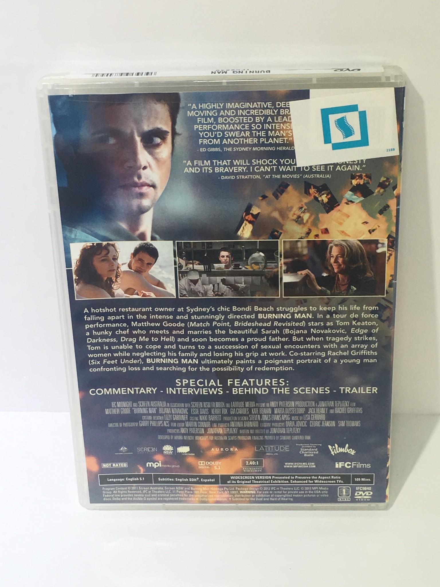 Burning Man Matthew Goode DVD