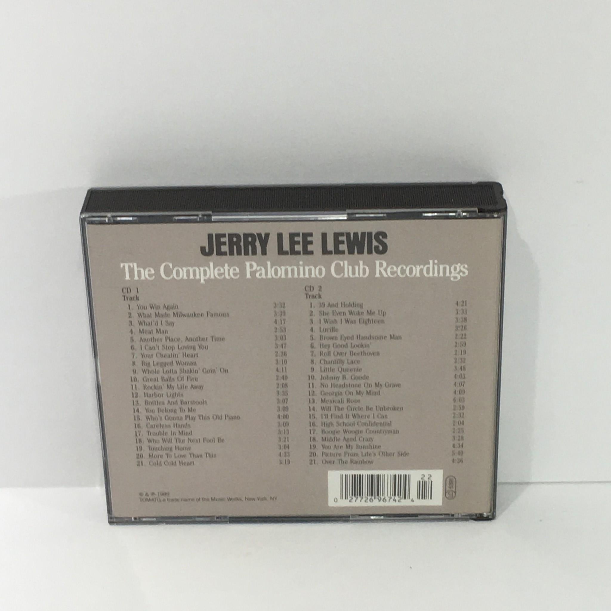 Jerry Lee Lewis The Complete Palomino Club Recordings 2 Disc Set Audio CD