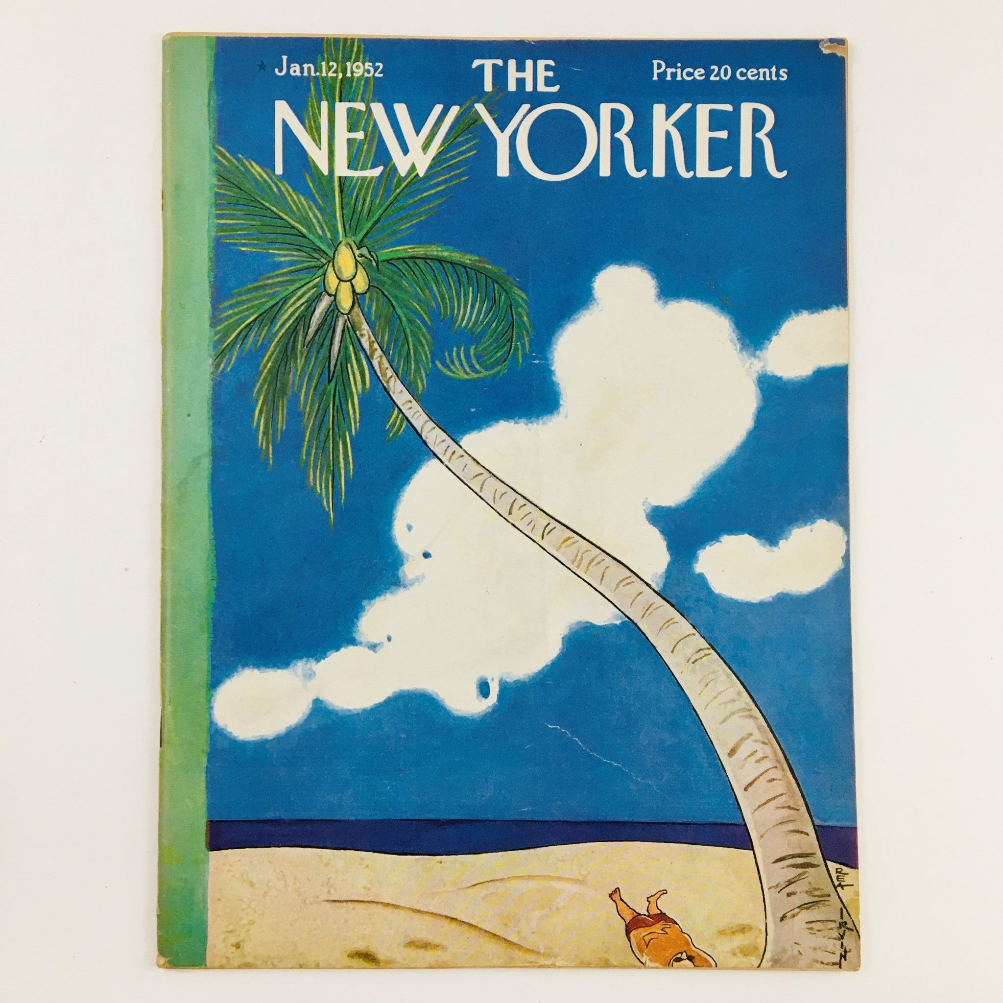 The New Yorker Magazine January 12 1952 Theme Cover by Rea Irvin No Label