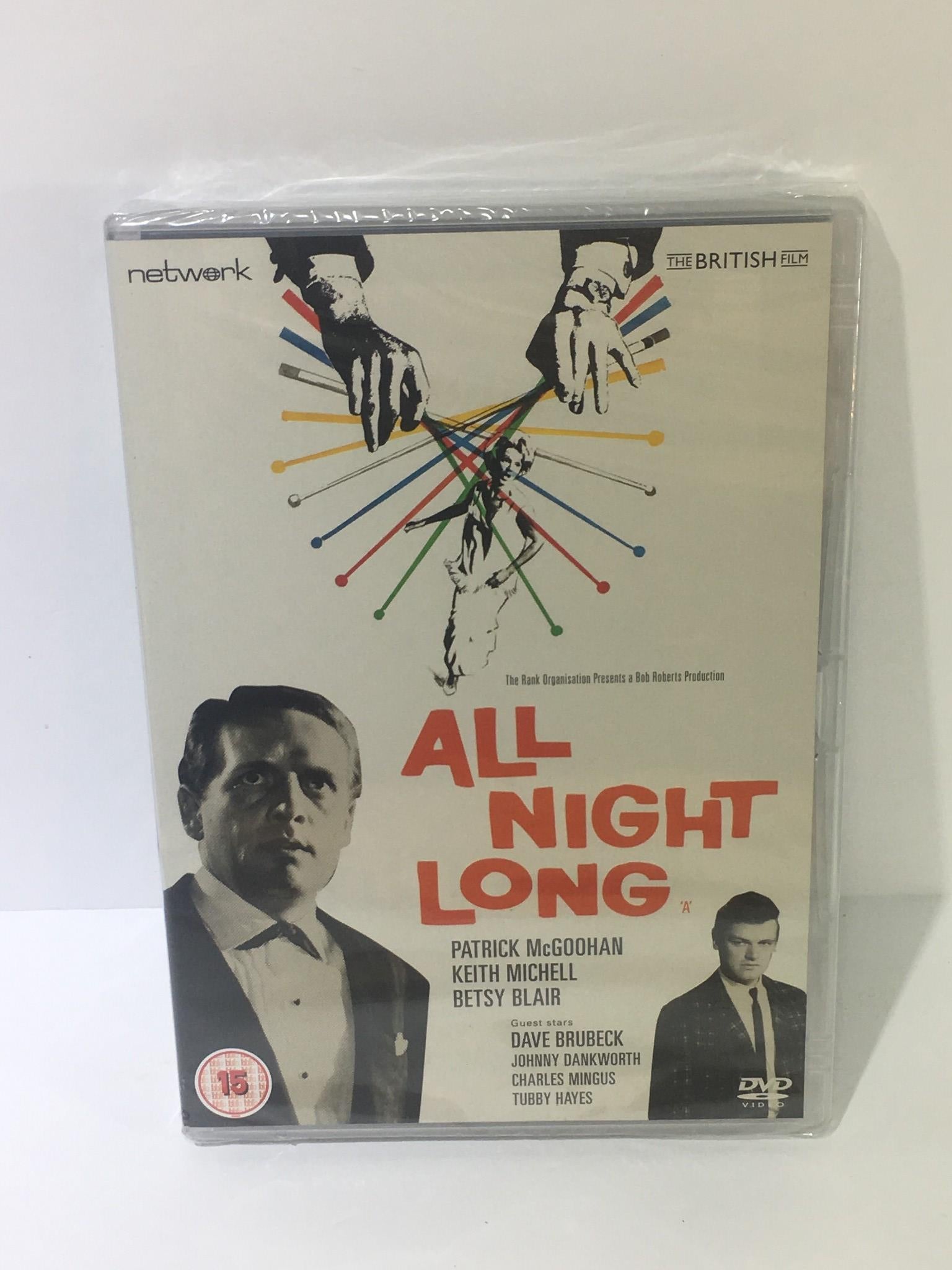 All Night Long Patrick McGoohan Keith Michell Betsy Blair DVD NEW Factory Sealed