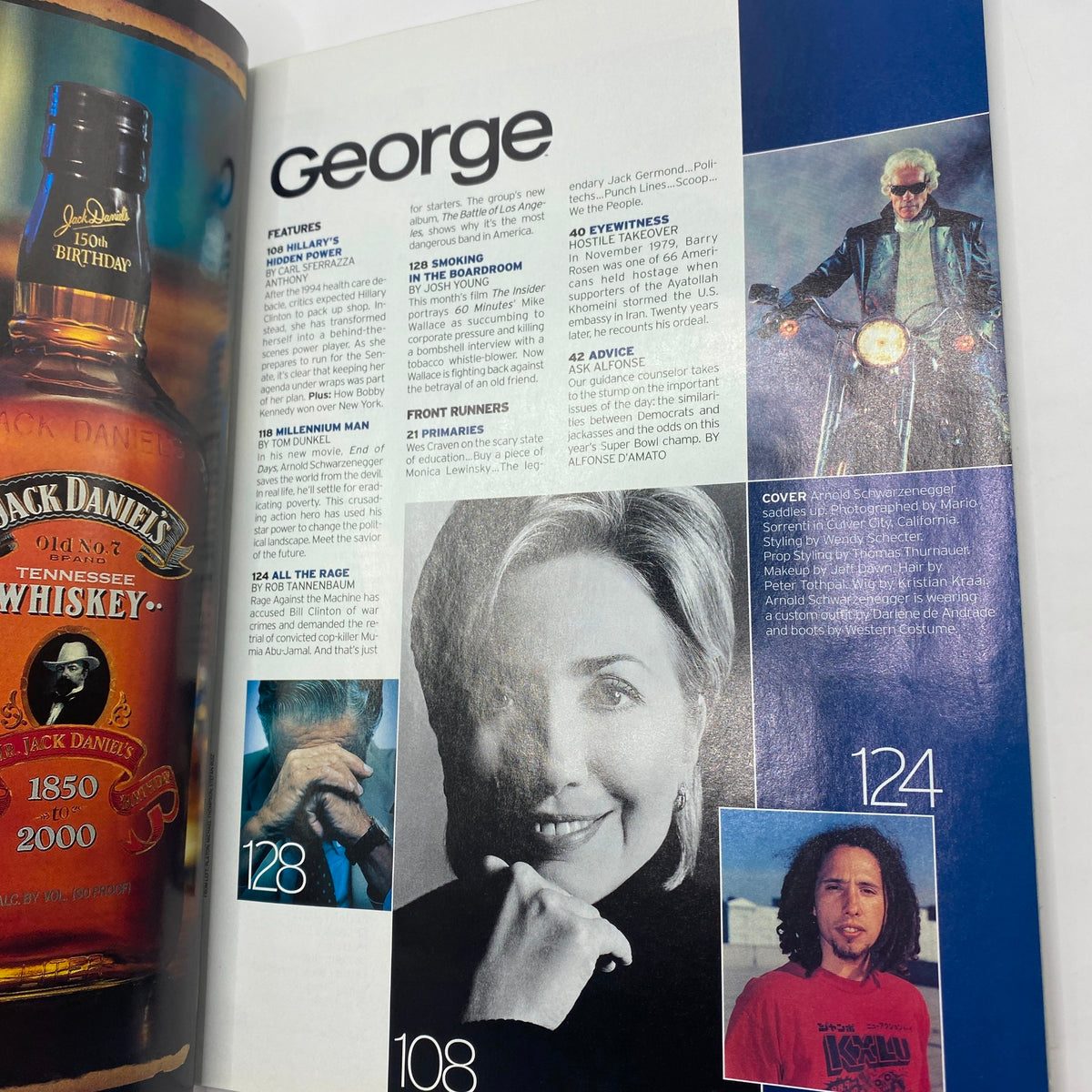 George Magazine Nov 1999: Schwarzenegger Cover