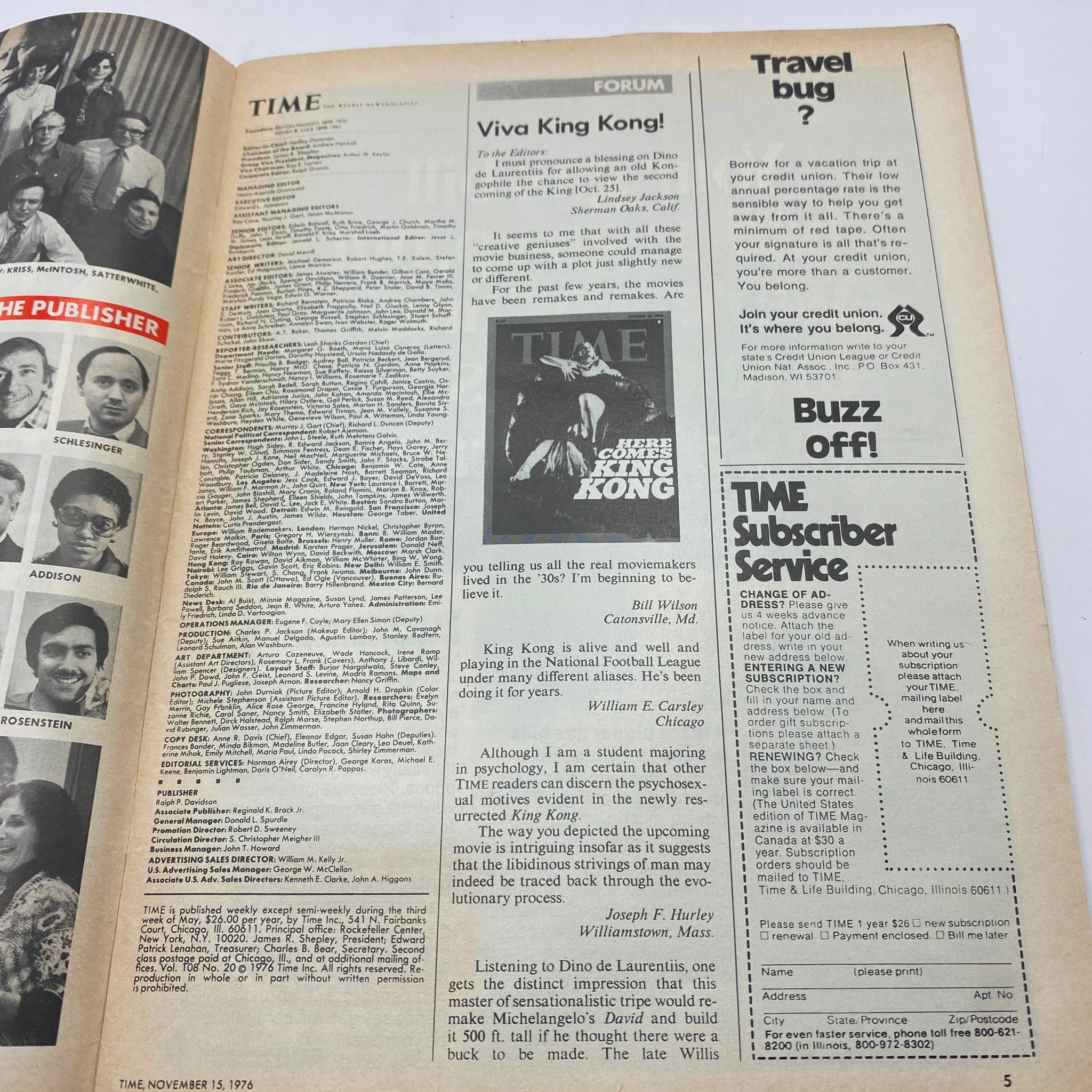 VTG Time Magazine November 15, 1976 Jimmy Carter Special Election Section