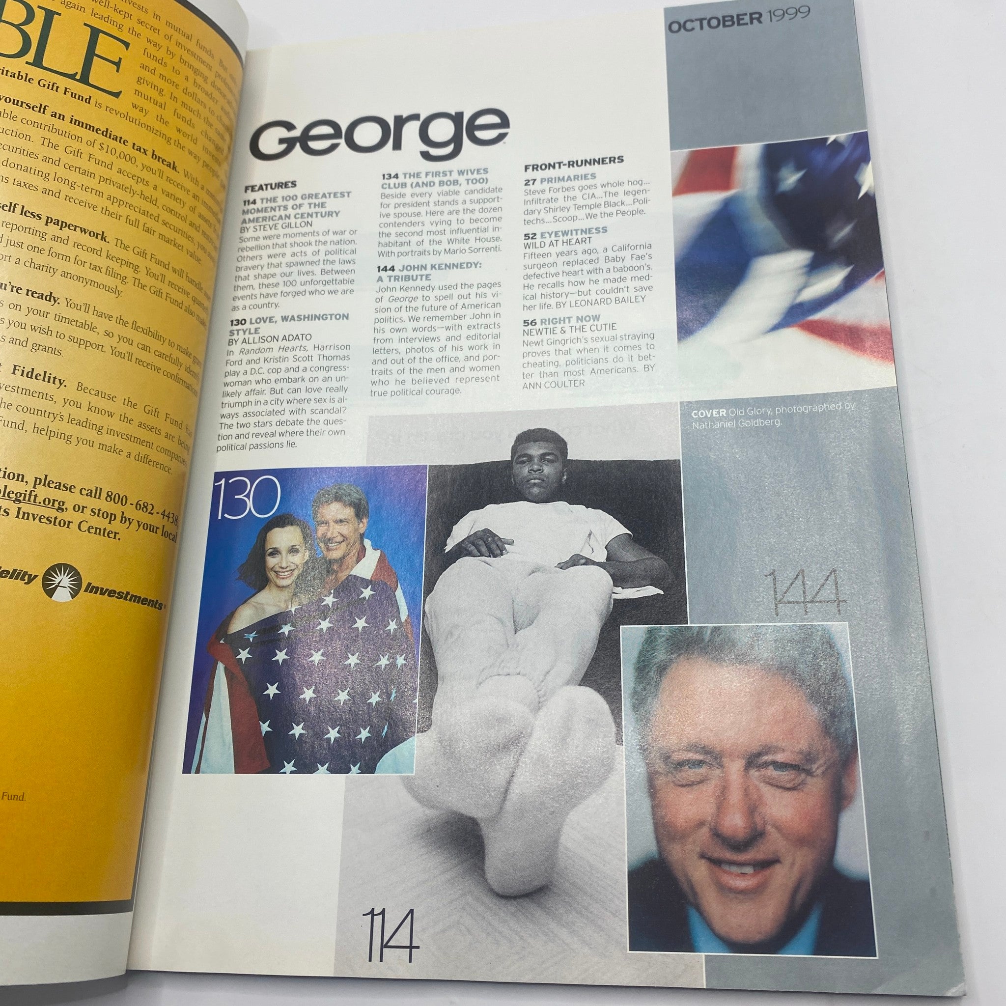 George Magazine October 1999 John Kennedy A Tribute VG