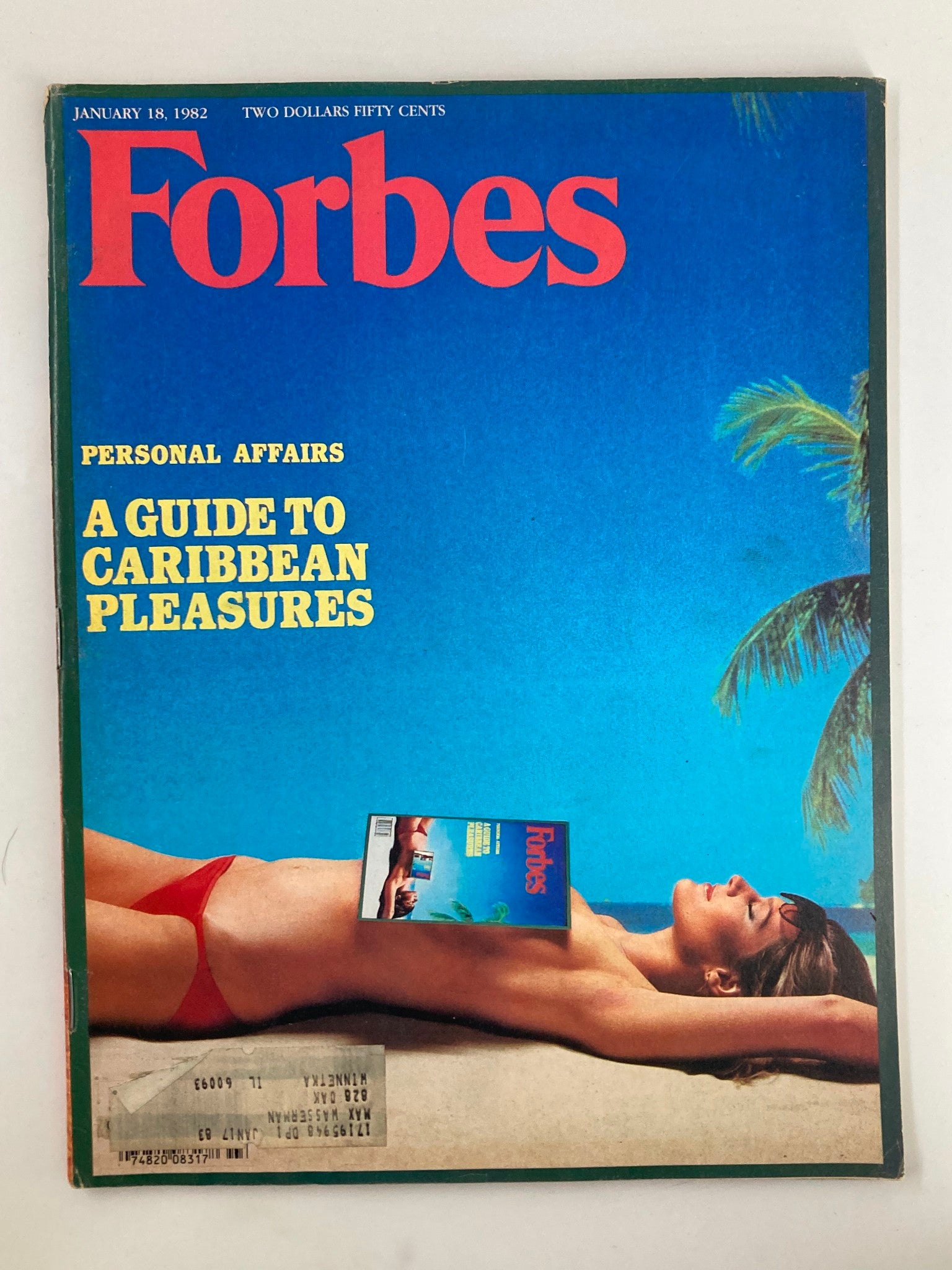 VTG Forbes Magazine January 18 1982 A Guide To Caribbean Pleasures