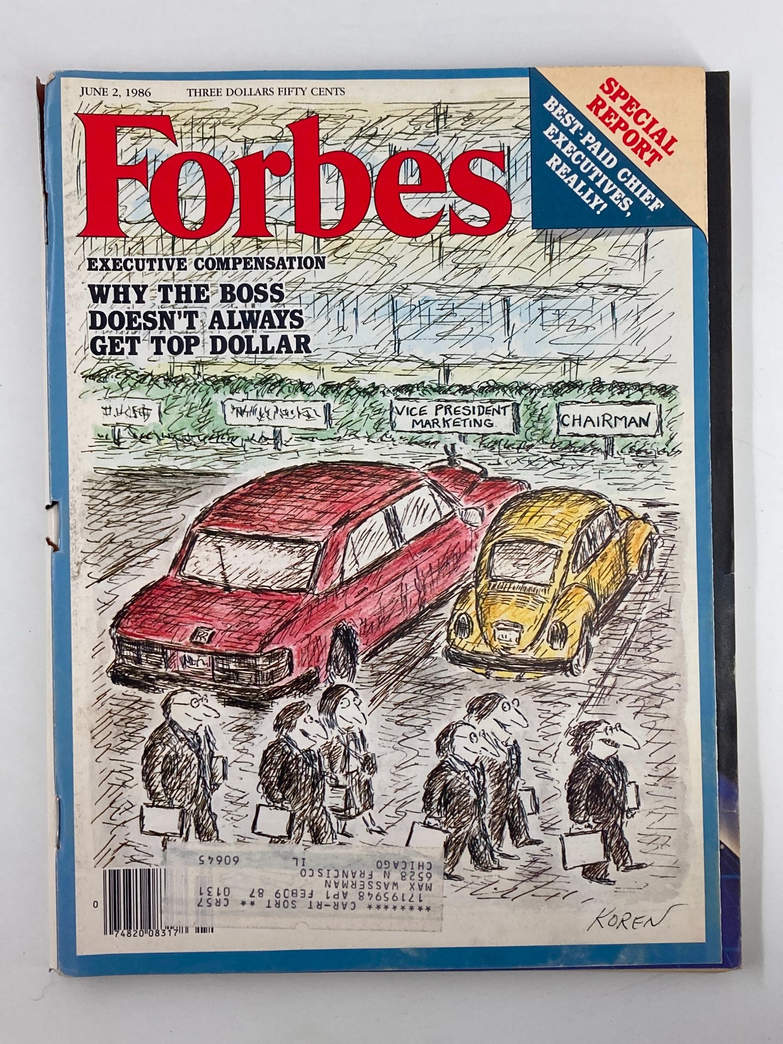 VTG Forbes Magazine June 2 1986 Why The Boss Doesnt Always Get Top Dollar