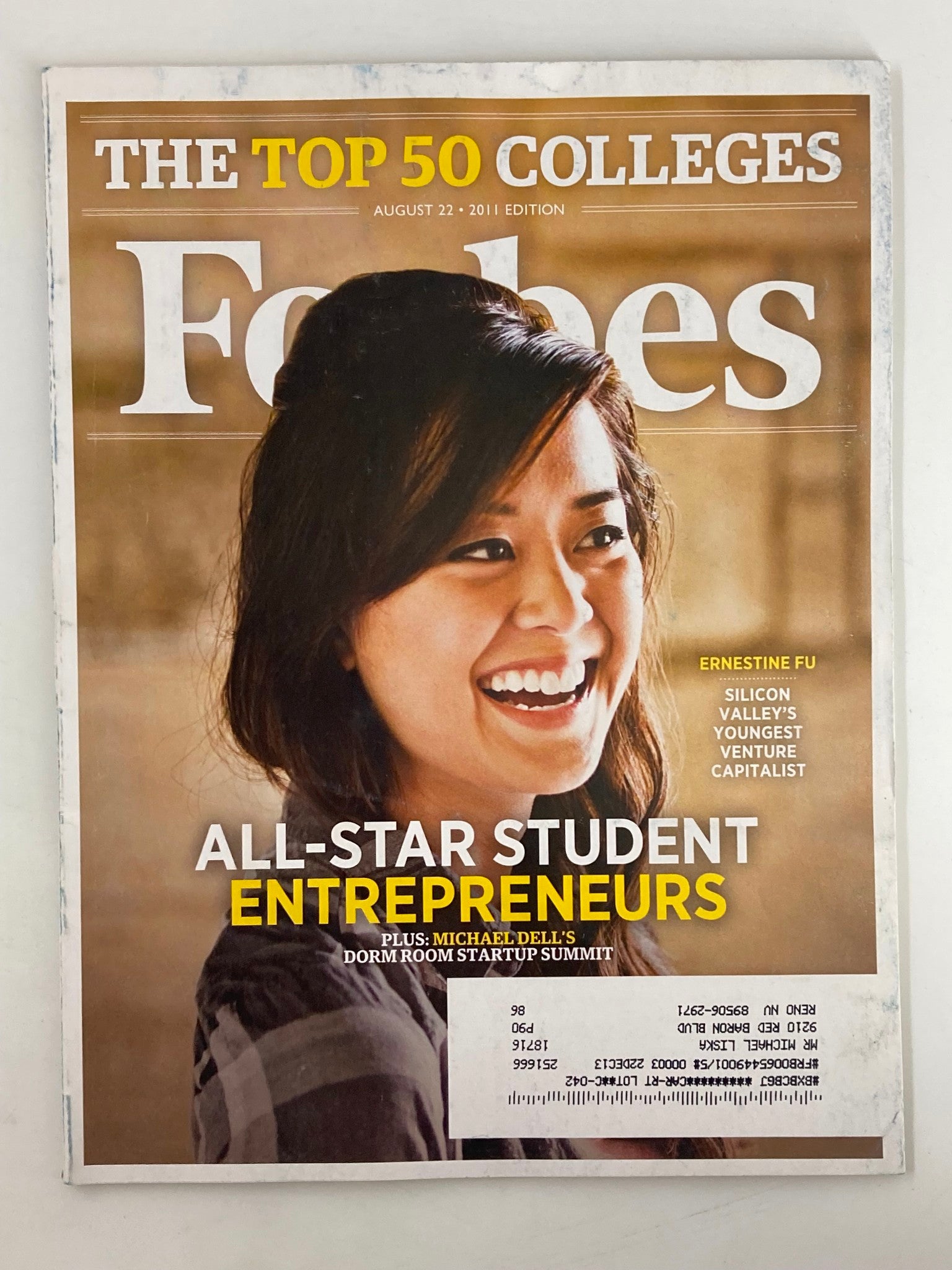 Forbes Magazine August 22 2011 Ernestine Fu All-Star Student Entrepreneurs