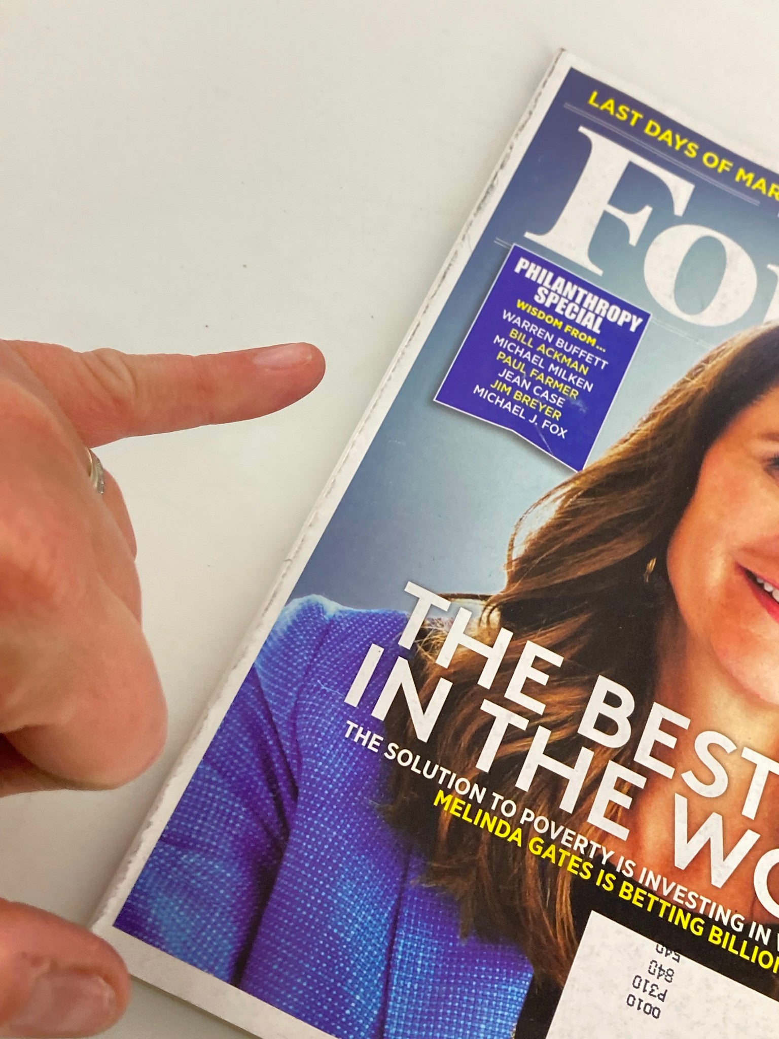 Forbes Magazine December 14 2015 Melinda Gates The Best Idea in the World