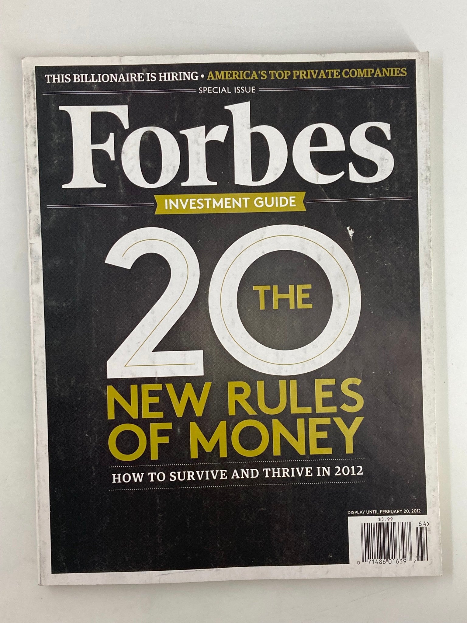 Forbes Magazine December 5 2011 The 20 New Rules of Money No Label