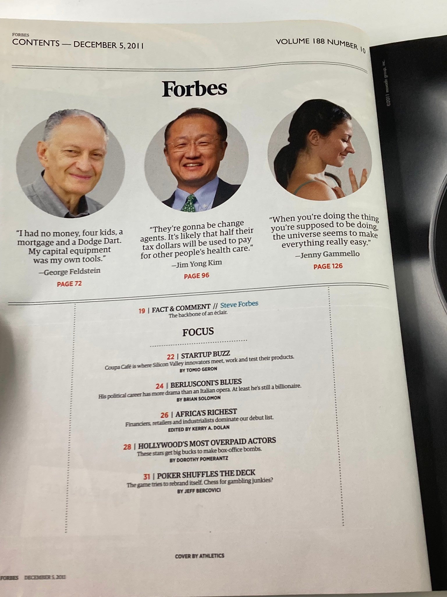 Forbes Magazine December 5 2011 The 20 New Rules of Money No Label