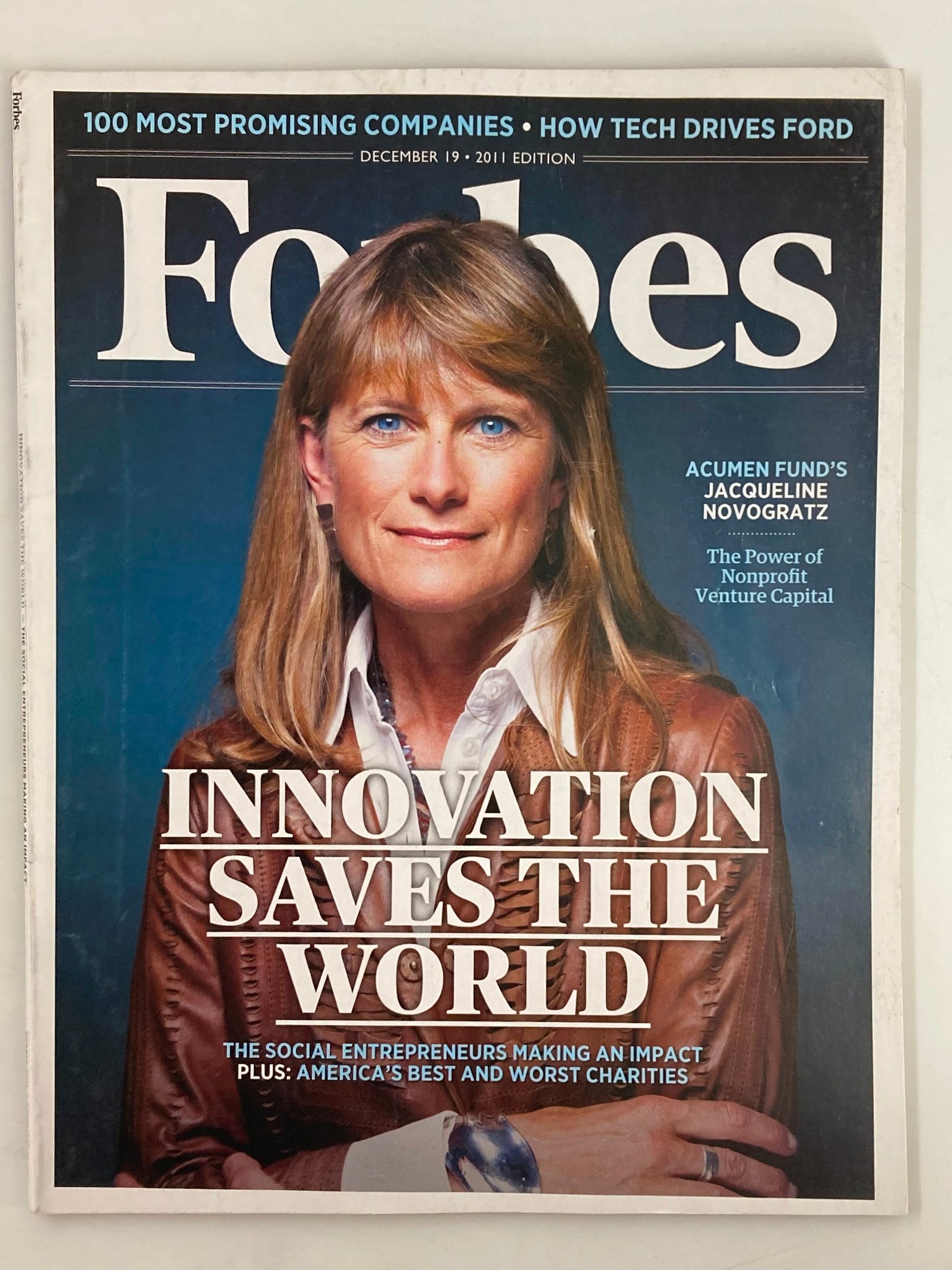 Forbes Magazine December 19 2011 Jacqueline Novogratz of Acumen Fund No Label