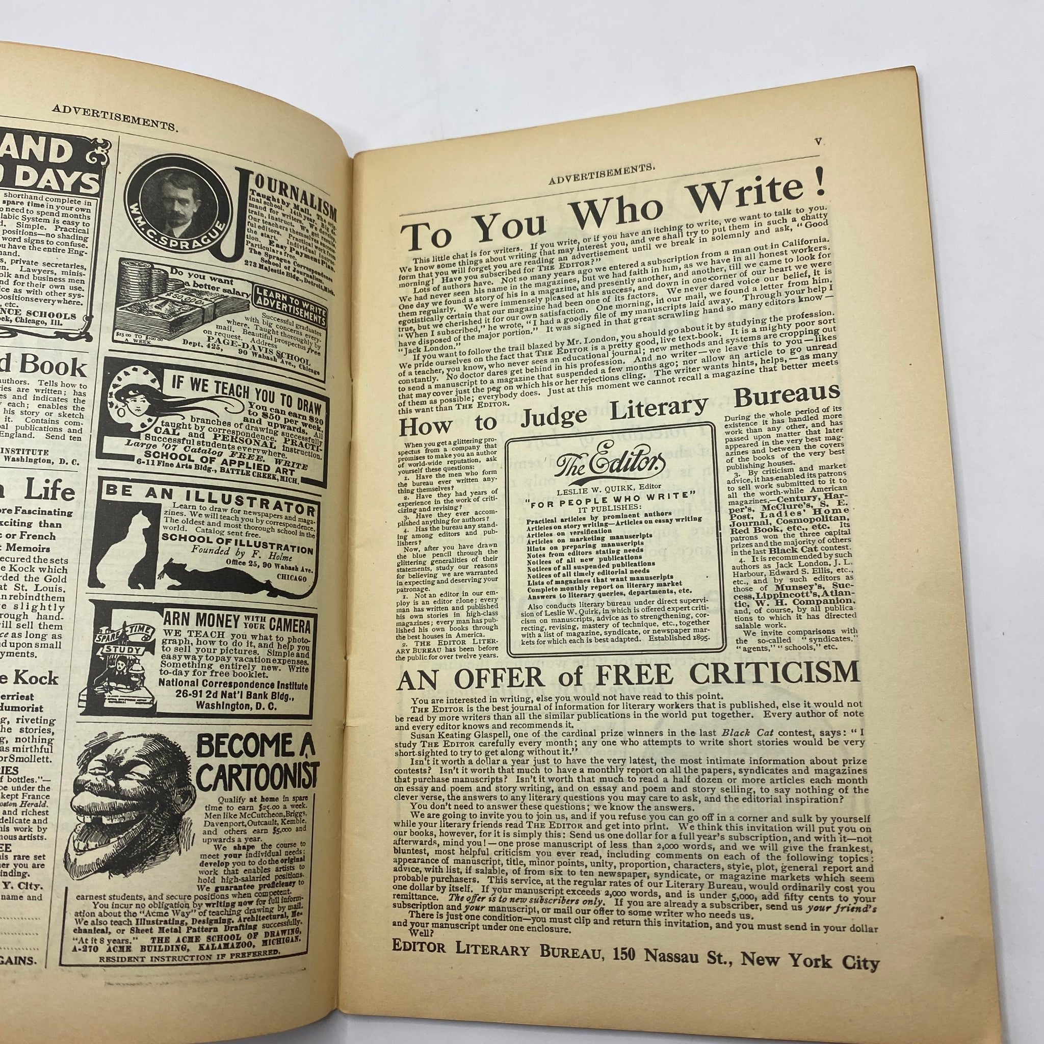 VTG The Black Cat Magazine April 1907 The Finding of the Fledgeling No Label VG