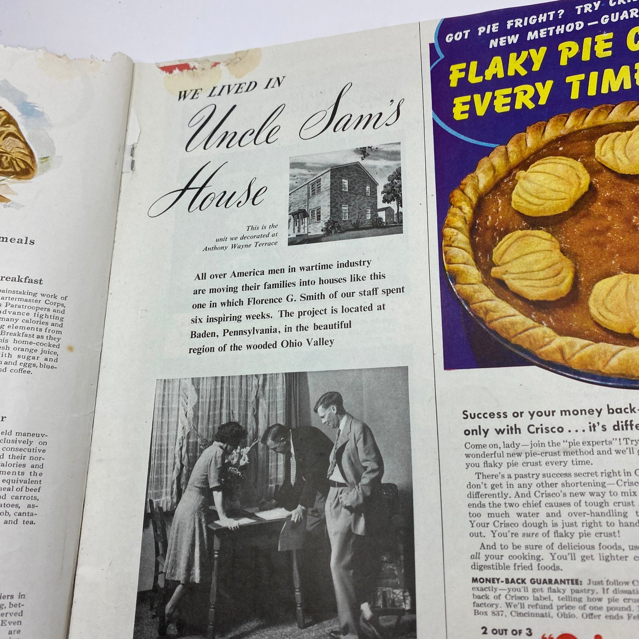 Woman's Home Companion Magazine November 1942 Thanksgiving Dinner The New Way