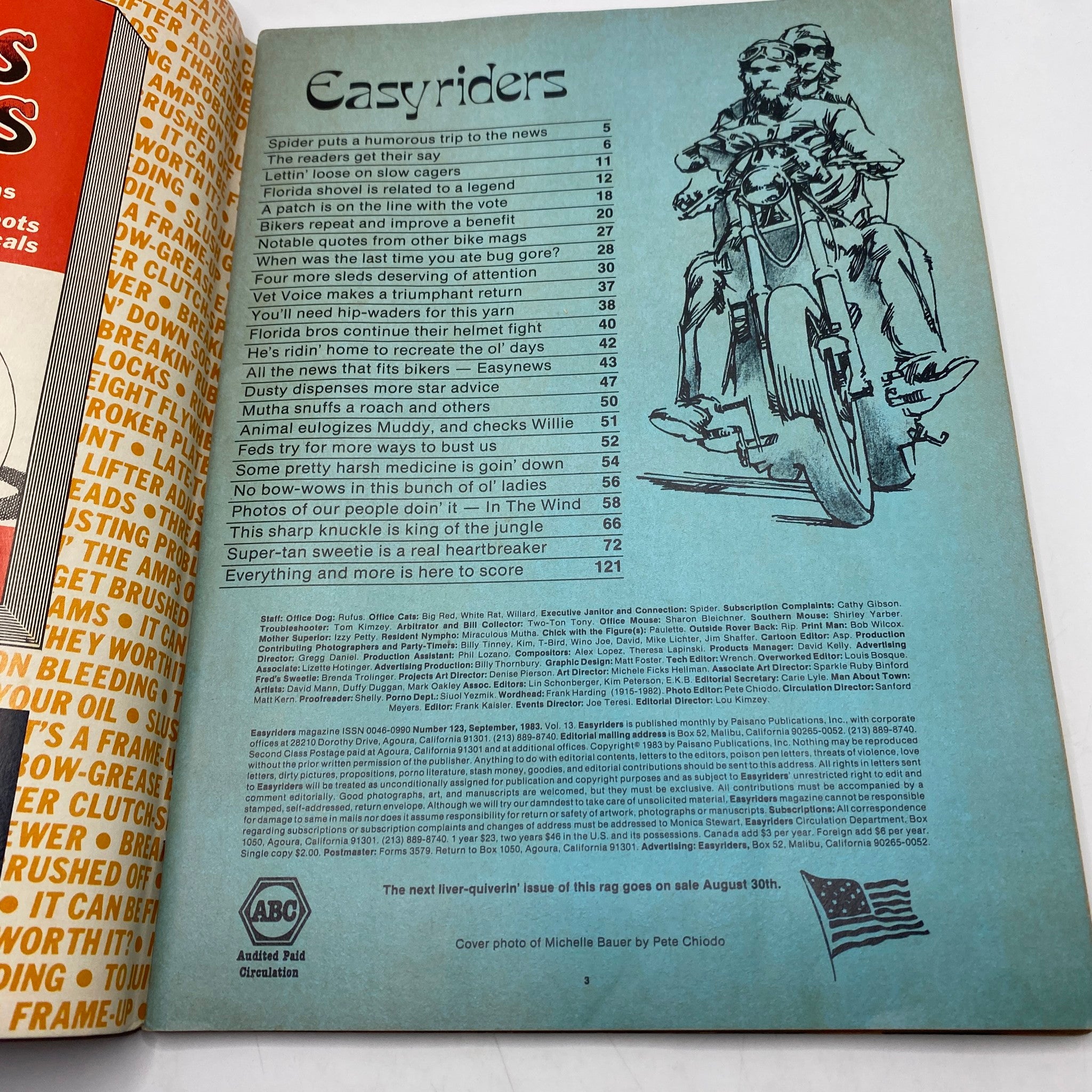 VTG Easyriders Magazine September 1983 Helmet Fight Continues