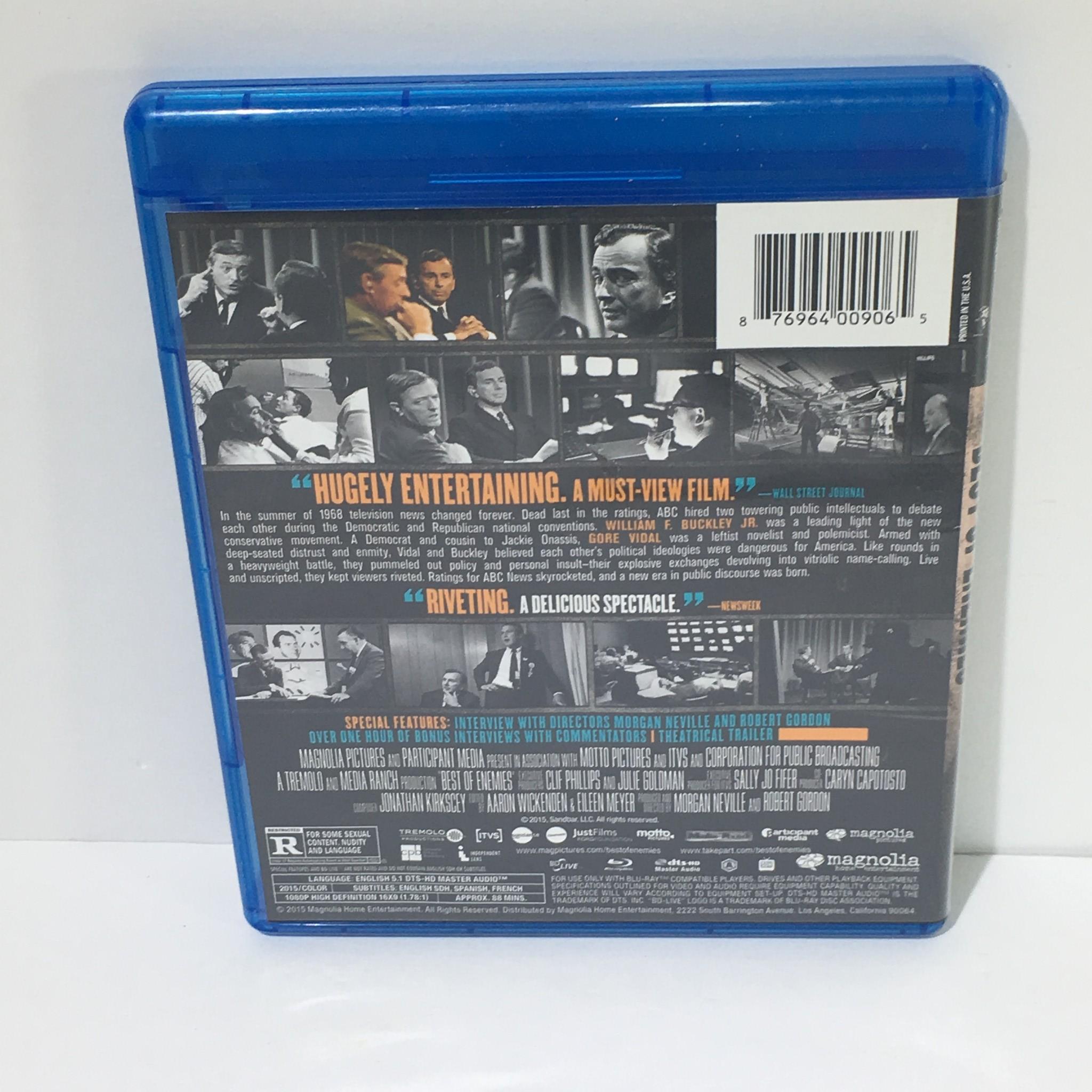 Best Of Enemies Buckley Vs Vidal 10 Debates Blu Ray Disc