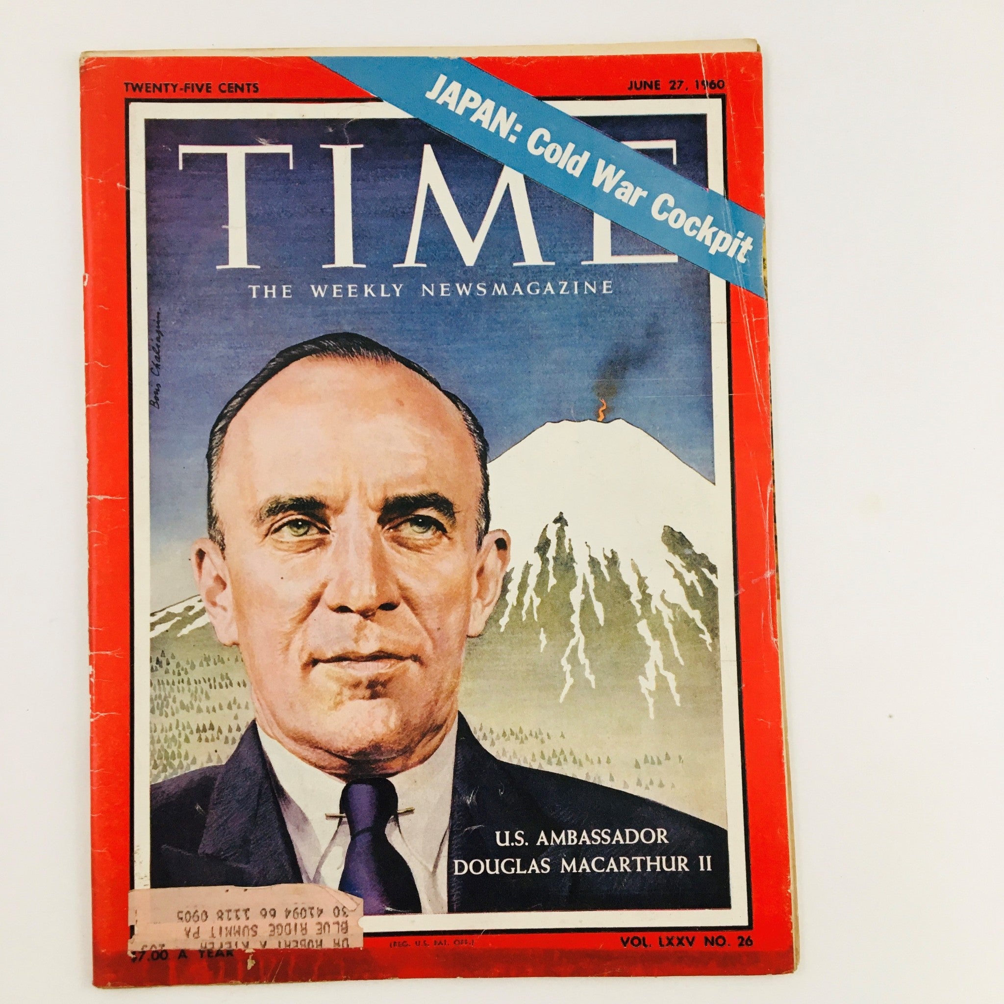 VTG Time Magazine June 27 1960 Vol. 75 No. 26 US Ambassador Douglas MacArthur II