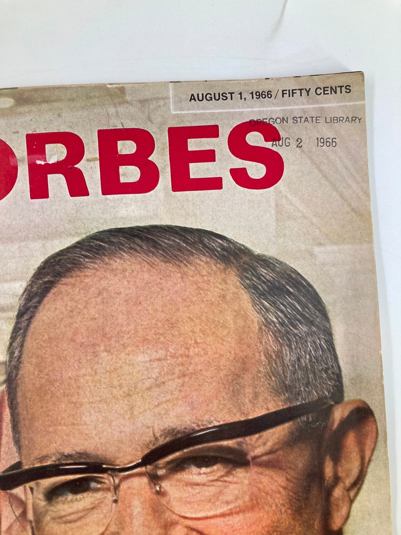 VTG Forbes Magazine August 1 1966 Theodore Schlesinger of Allied Stores