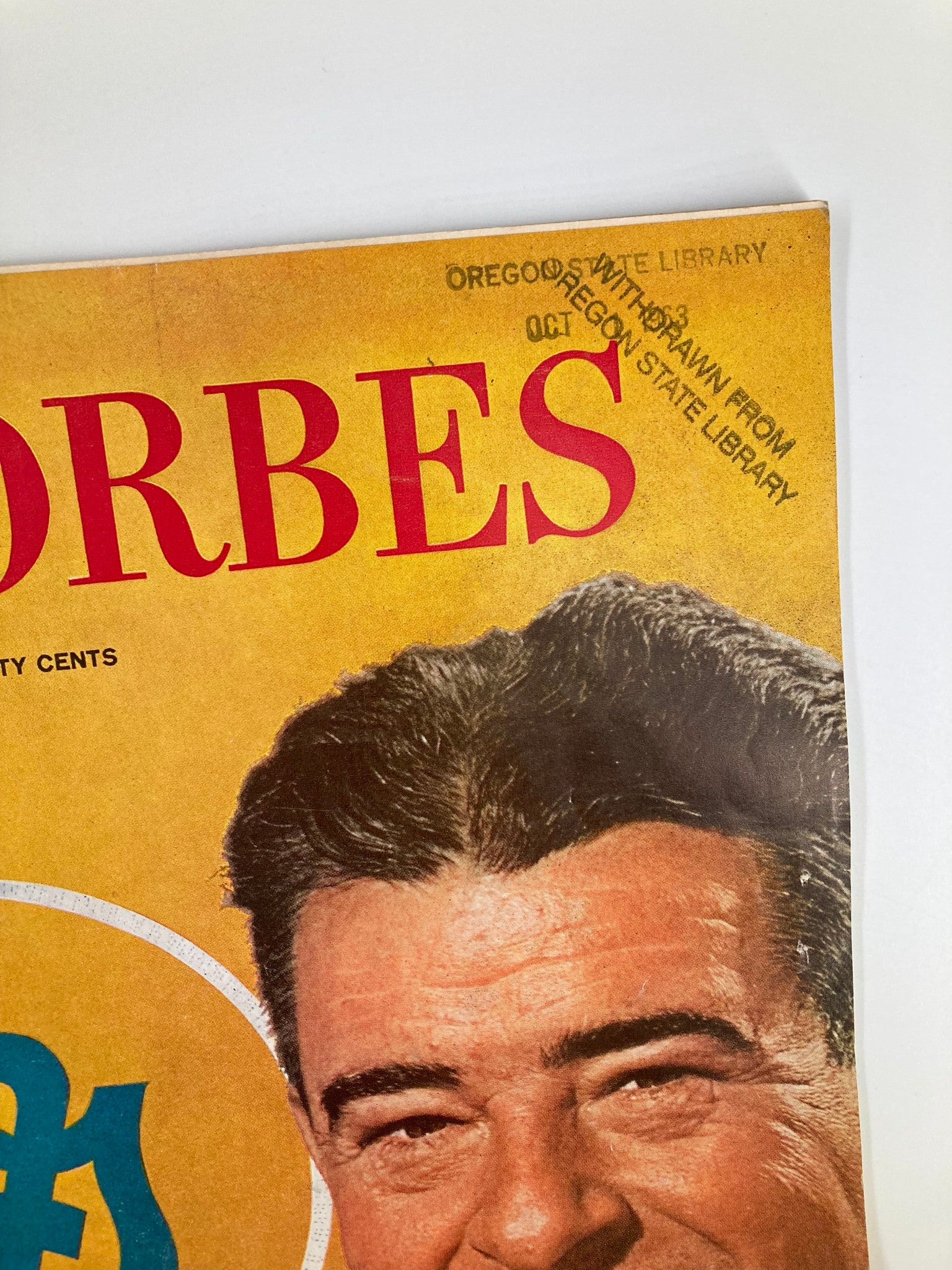 VTG Forbes Magazine October 1 1963 General Mills' Edwin W. Rawlings No Label