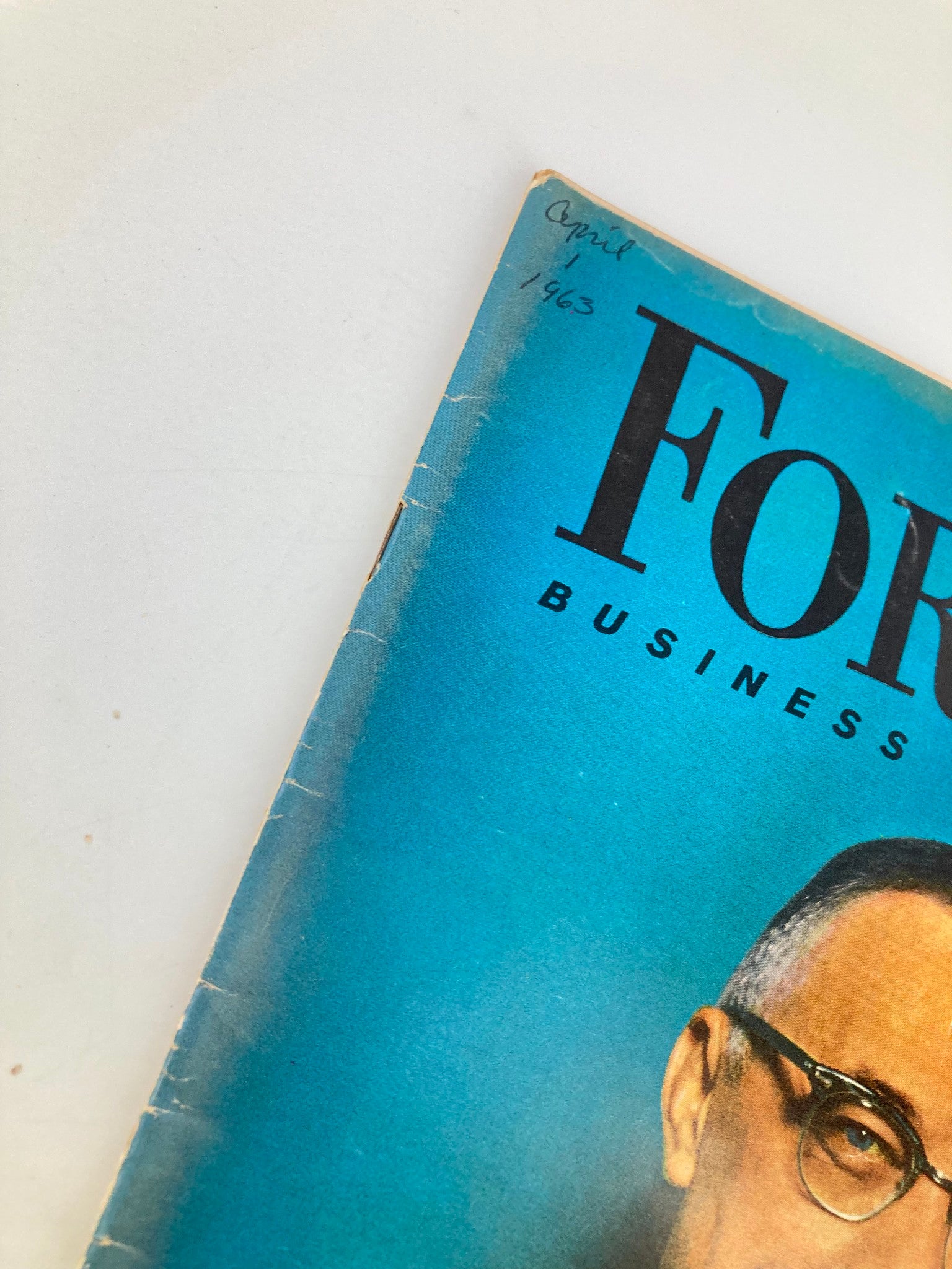 VTG Forbes Magazine April 1 1963 Eastman Kodak's William Vaughn No Label