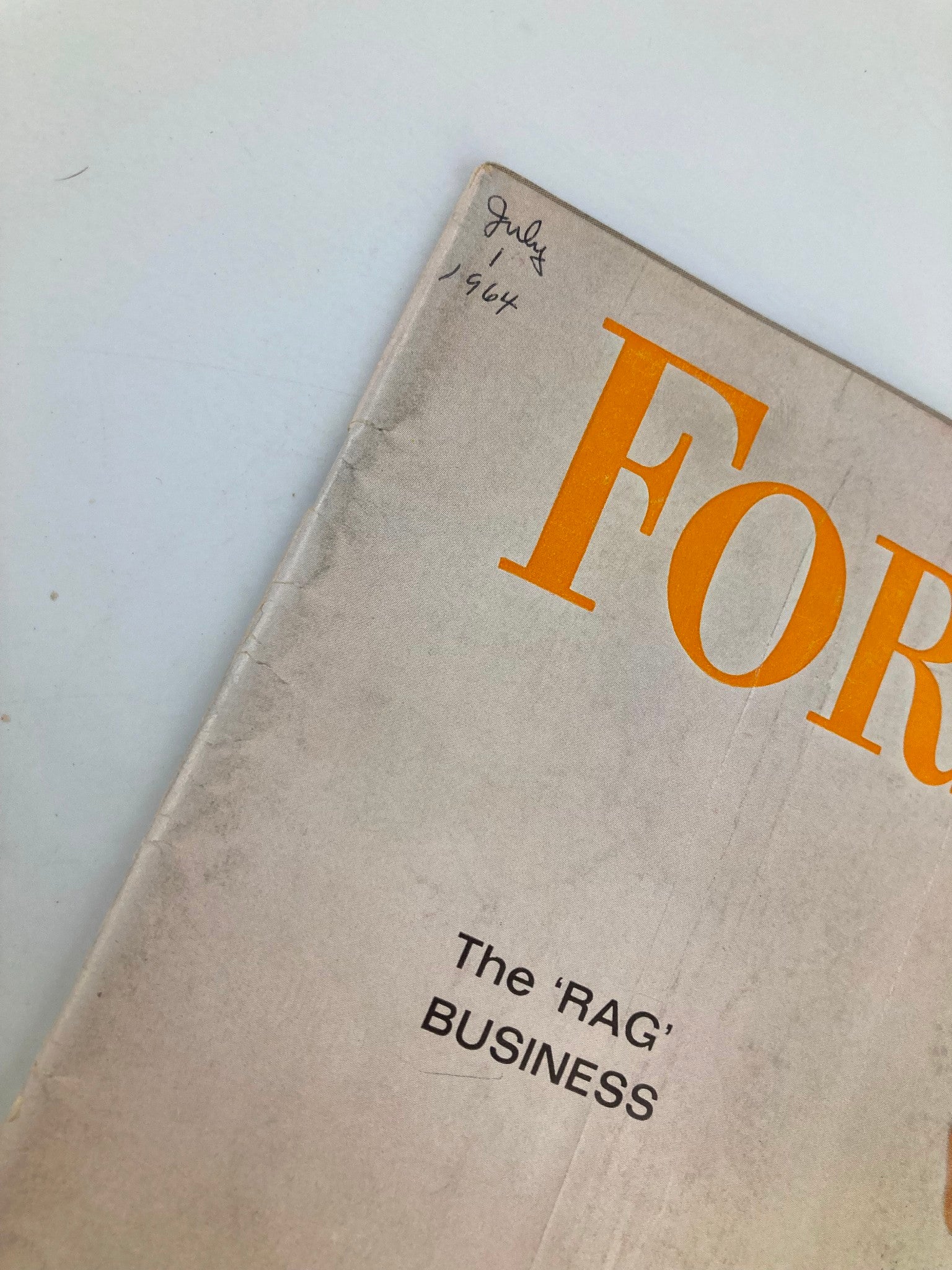 VTG Forbes Magazine July 1 1964 The 'RAG' Business No Label