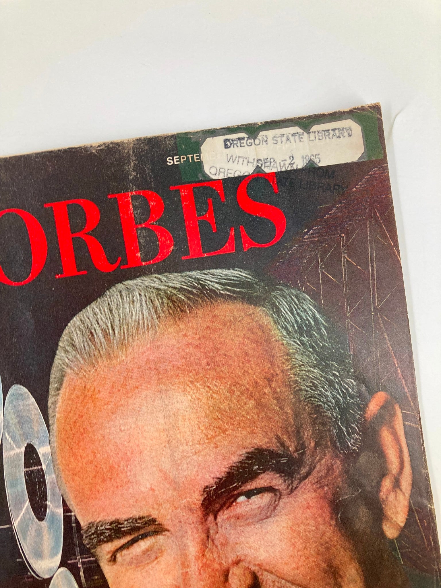 VTG Forbes Magazine September 1 1965 Alcoa's John D. Harper No Label