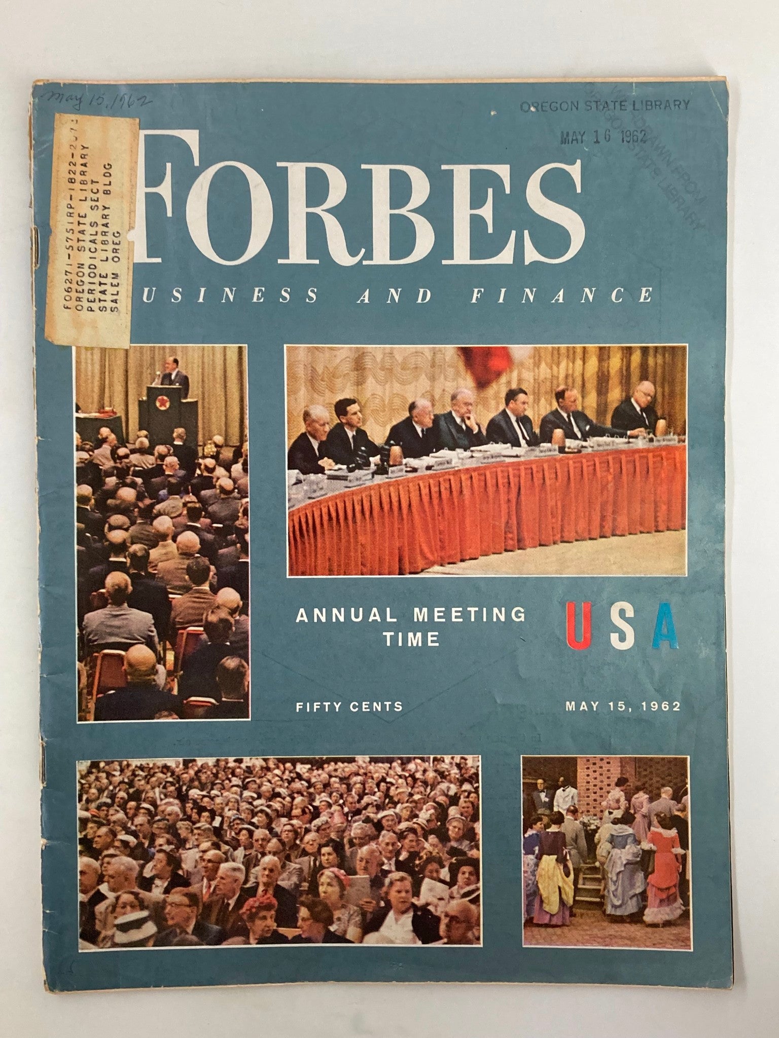 VTG Forbes Magazine May 15 1962 Annuel Meeting Time USA