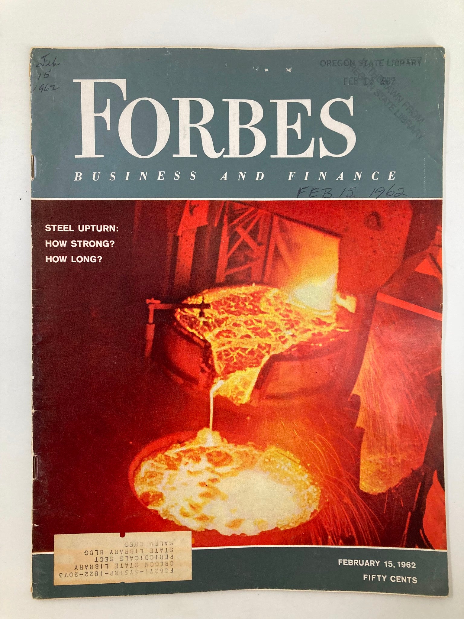 VTG Forbes Magazine February 15 1962 Steel Upturn How Strong & How Long?