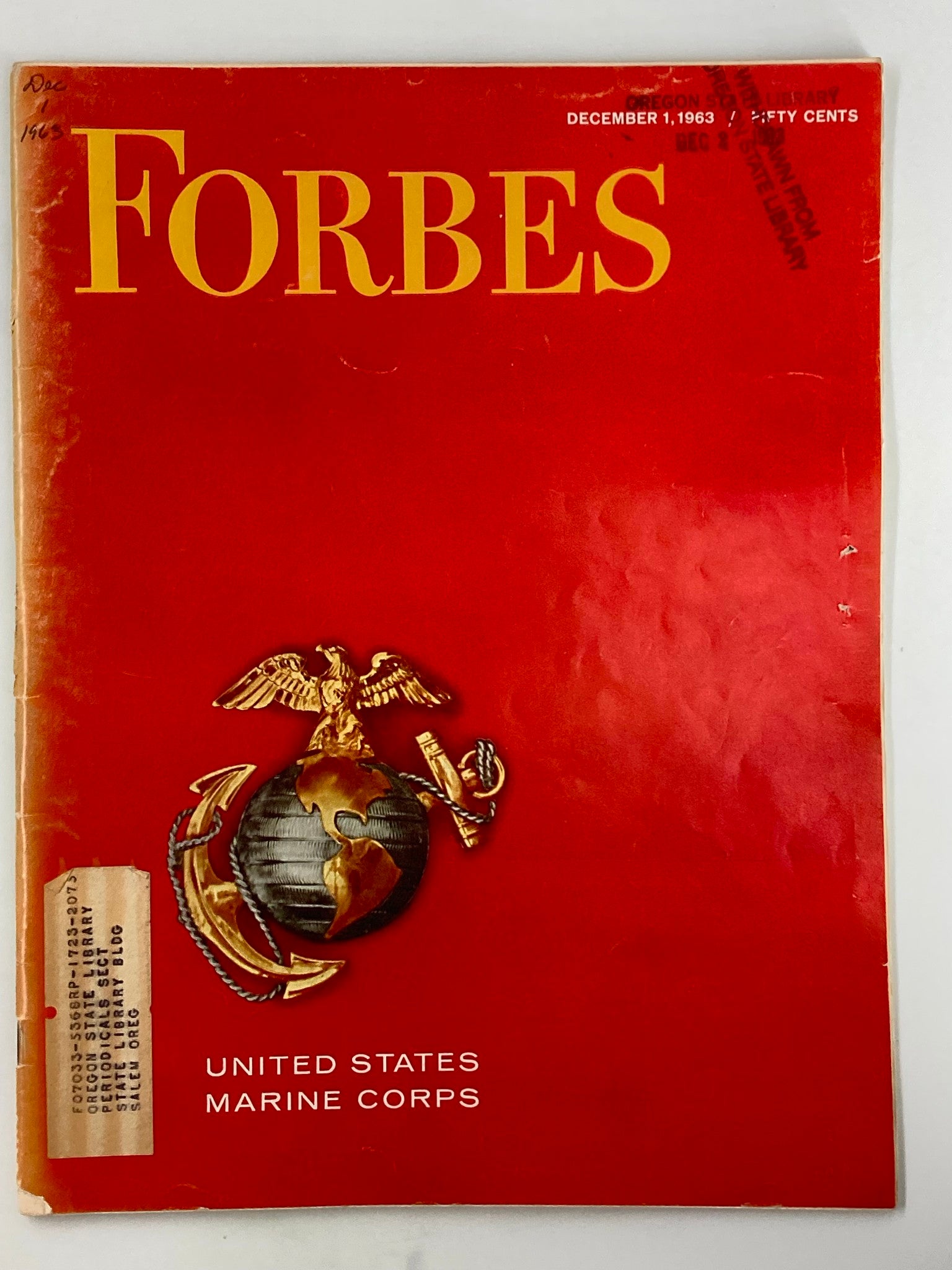 VTG Forbes Magazine December 1 1963 United States Marine Corps