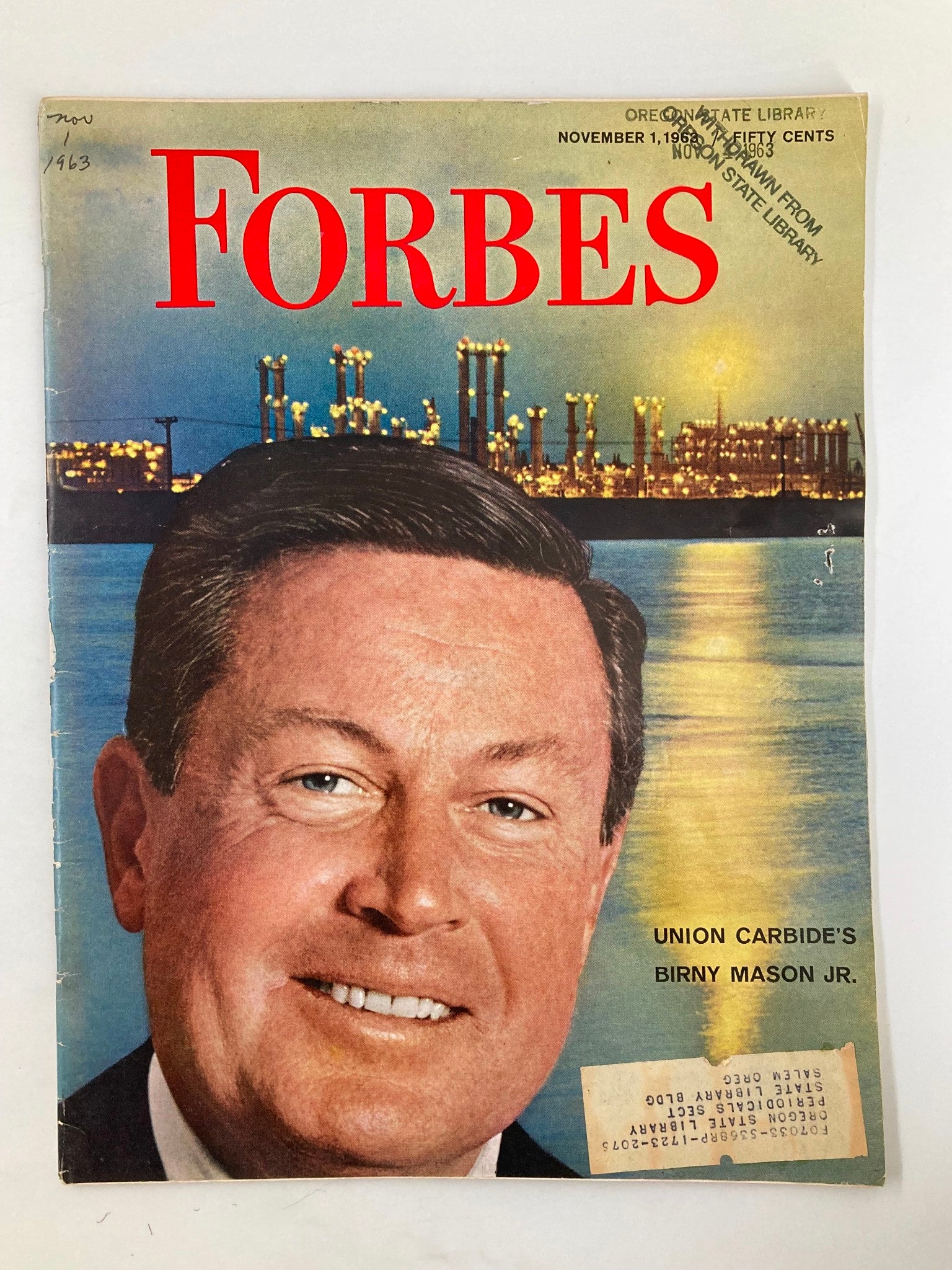 VTG Forbes Magazine November 1 1963 Union Carbide's Birny Mason Jr.