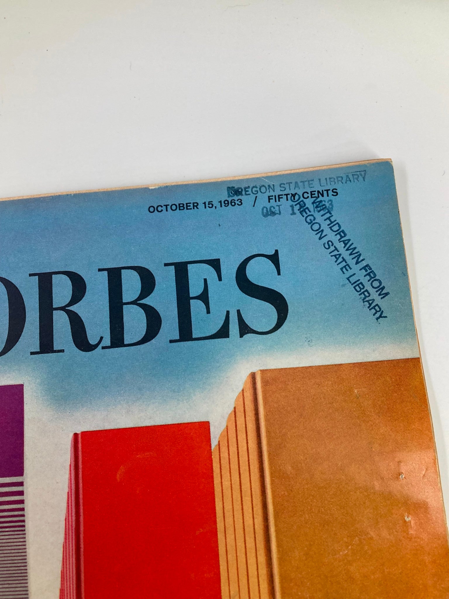 VTG Forbes Magazine October 15 1963 The Publishing Industry Many Books Spoiling