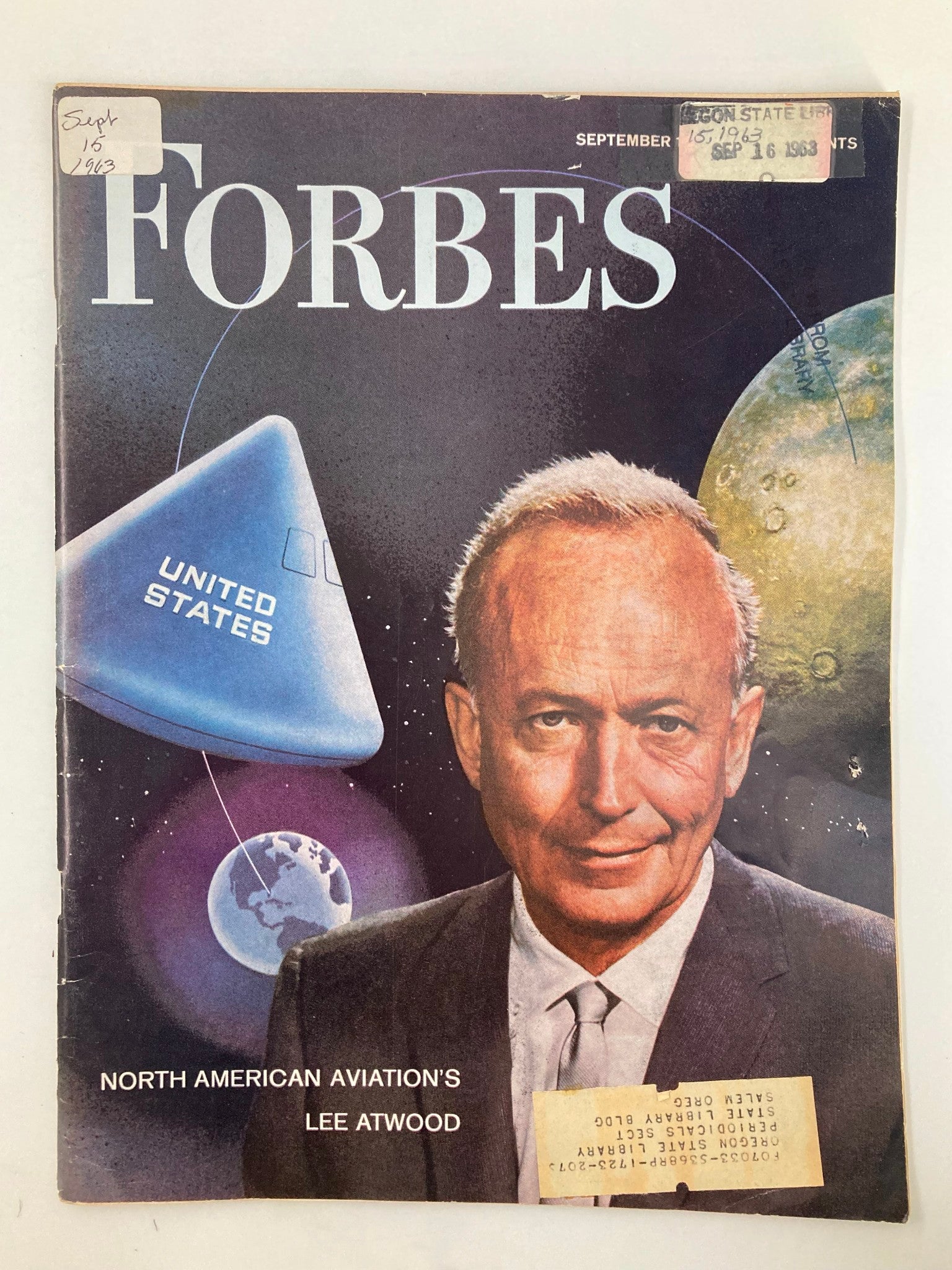 VTG Forbes Magazine September 15 1963 North American Aviation's Lee Atwood