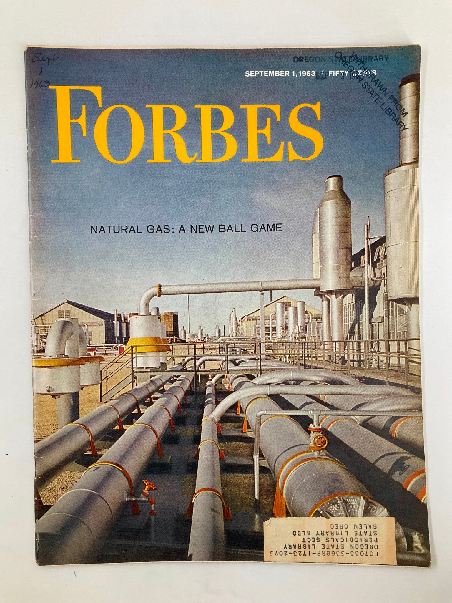 VTG Forbes Magazine September 1 1963 Natural Gas A New Ball Game