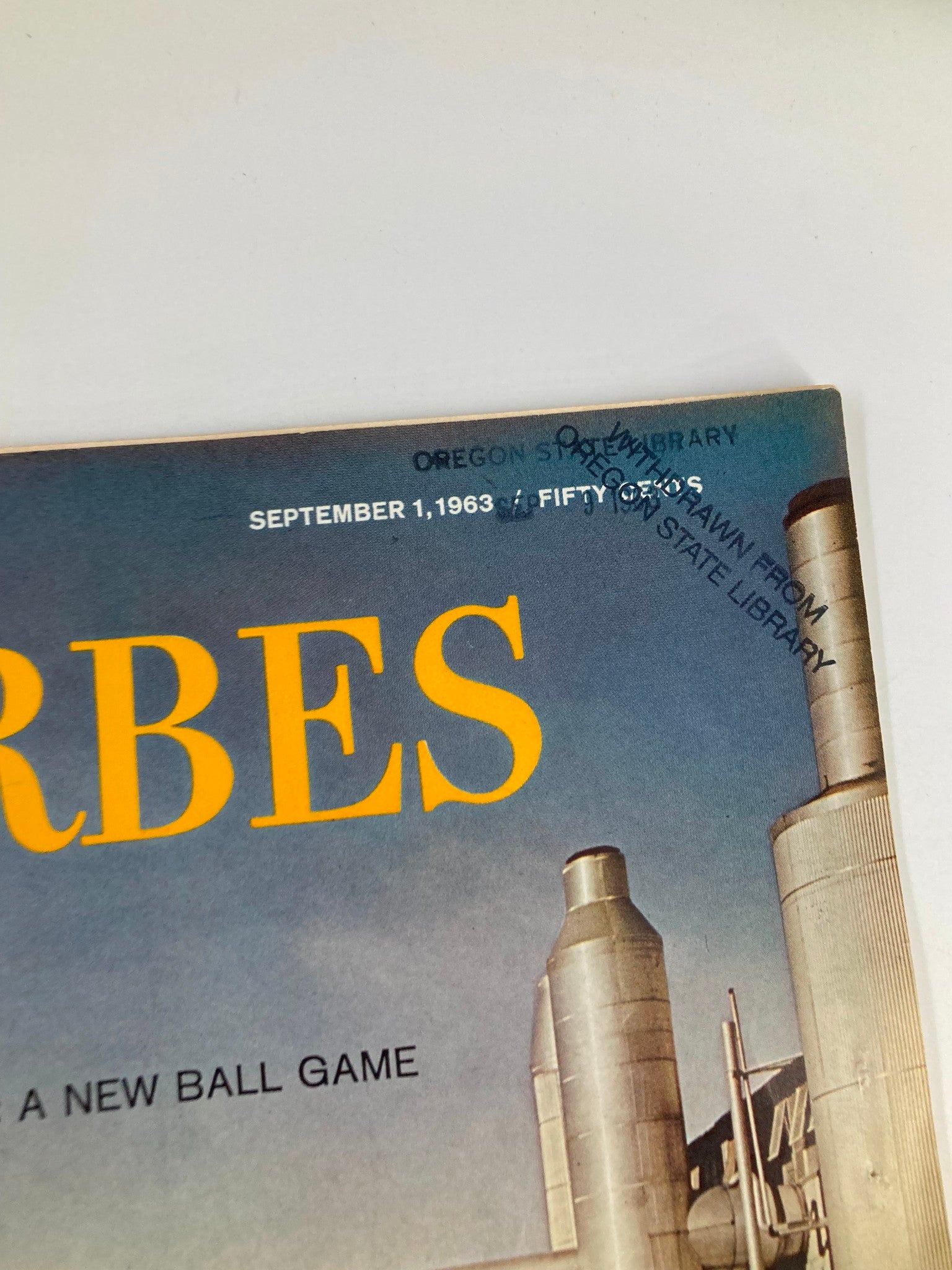 VTG Forbes Magazine September 1 1963 Natural Gas A New Ball Game