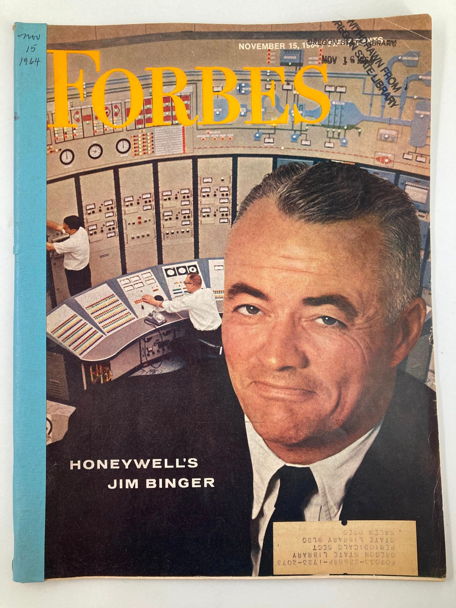 VTG Forbes Magazine November 15 1964 Honeywell's Jim Binger